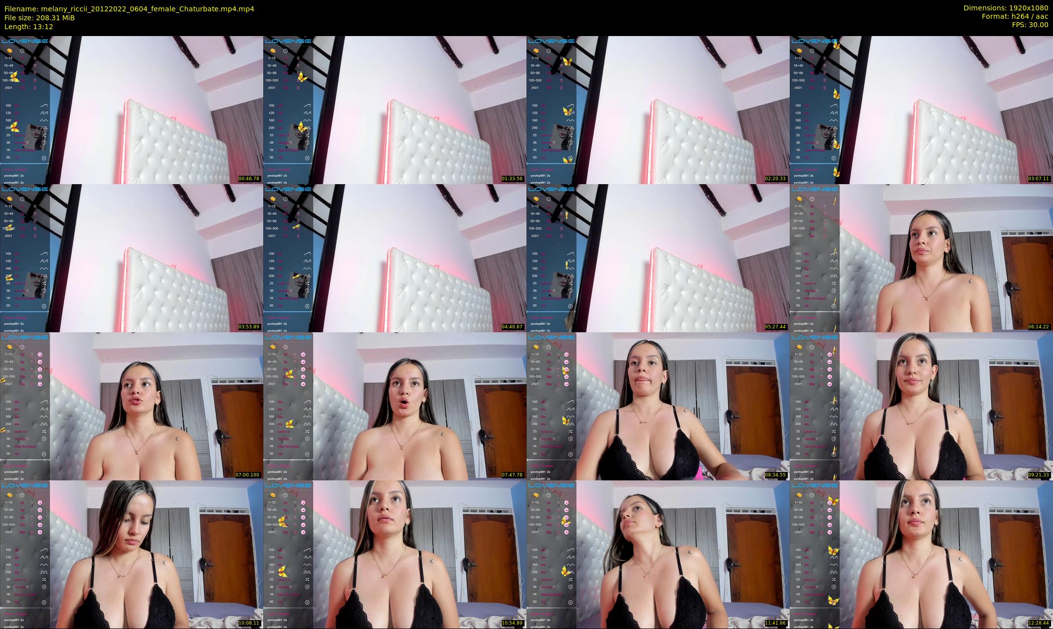 melany_riccii — 14 minute Chaturbate female cam show recording, 1080p, Dec 20, 2022