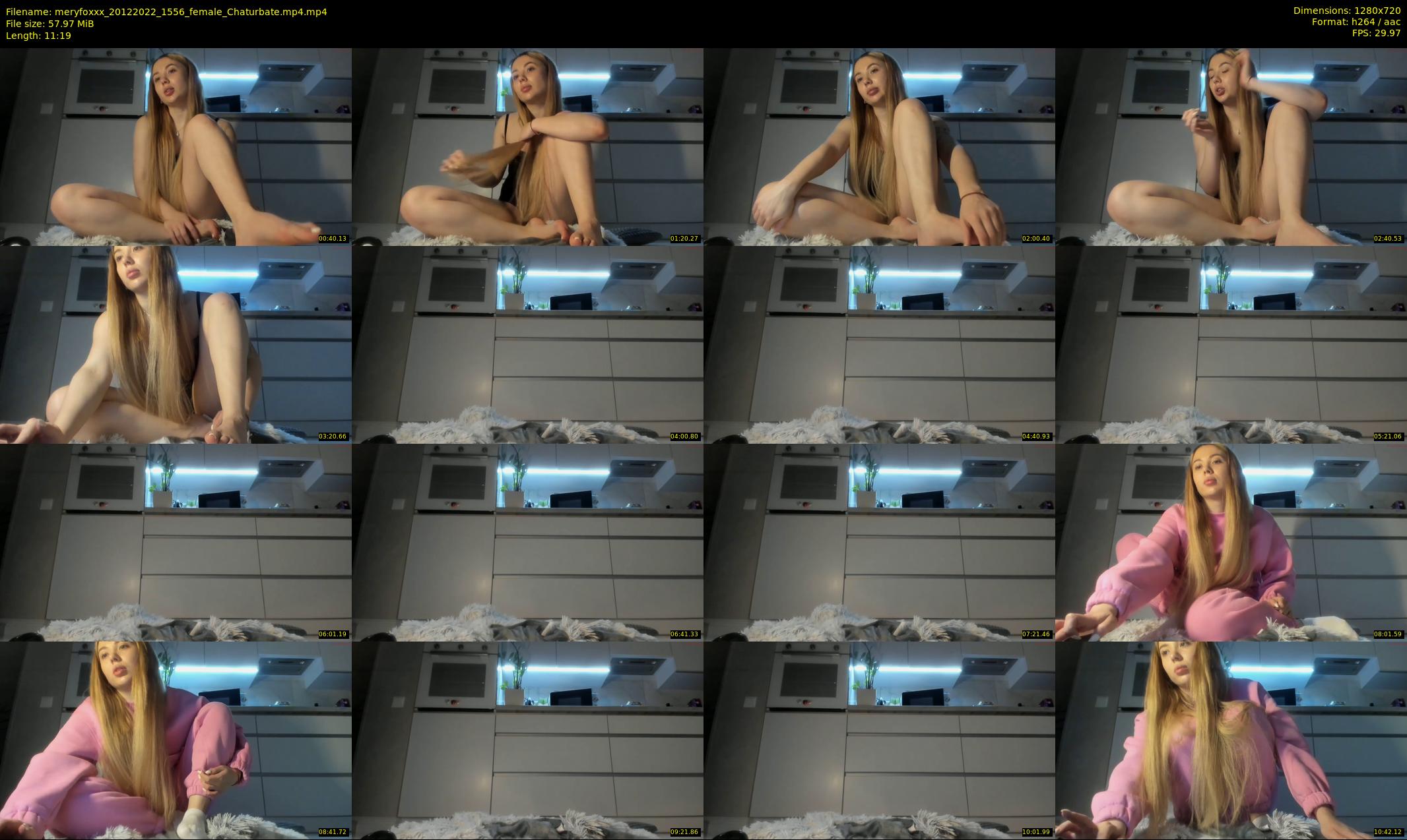 meryfoxxx — 12 minute Chaturbate female cam show recording, 720p, Dec 20, 2022