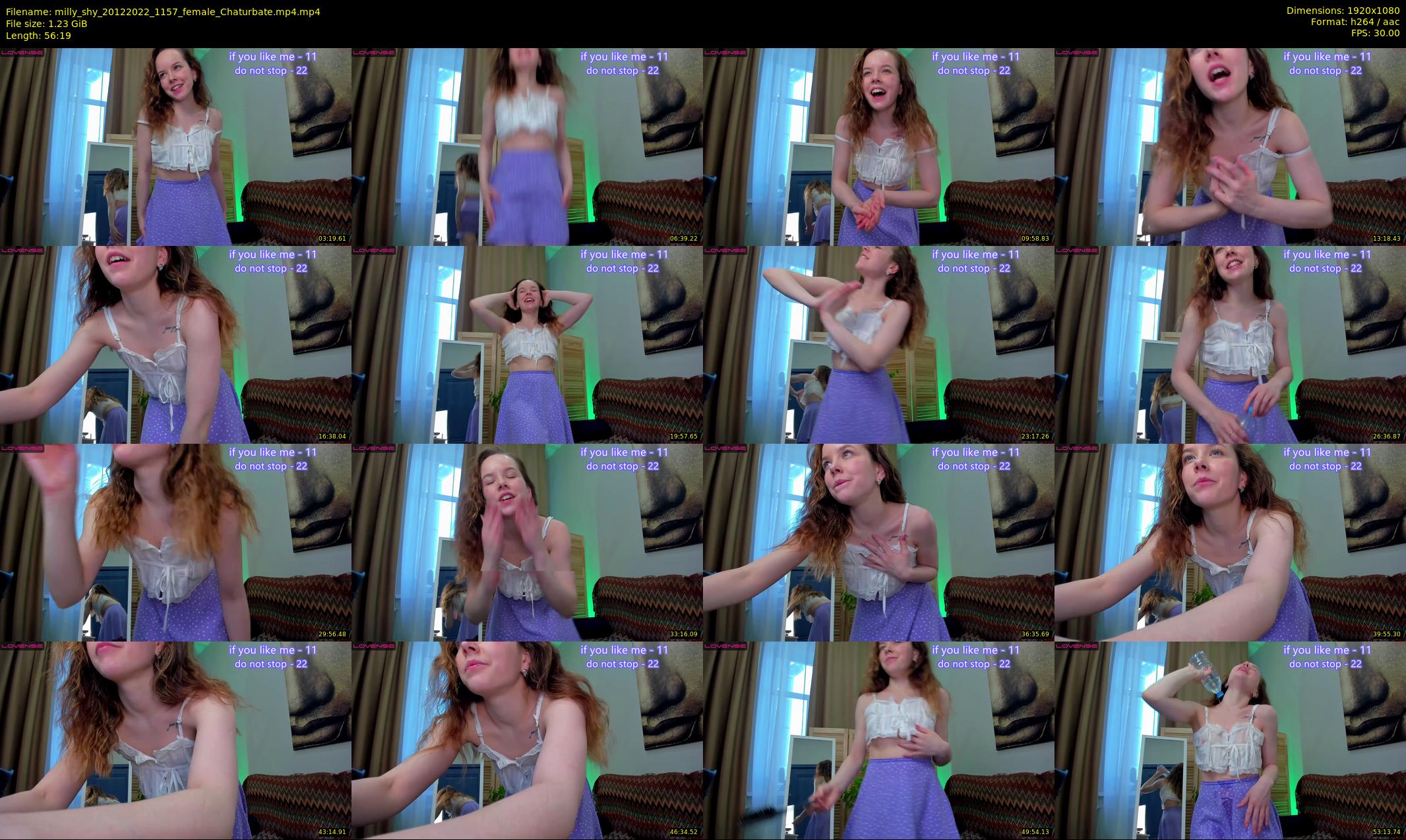milly_shy — 57 minute Chaturbate female cam show recording, 1080p, Dec 20, 2022