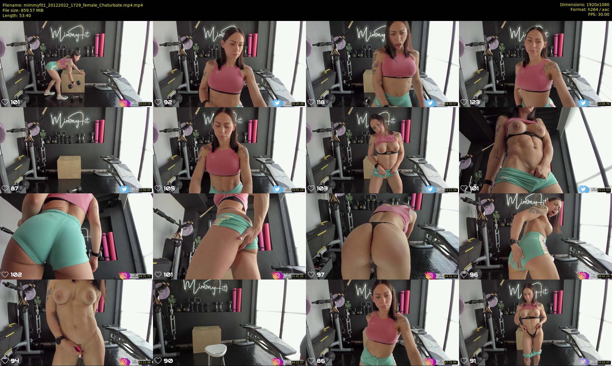 mimmyfit1 — 54 minute Chaturbate female cam show recording, 1080p, Dec 20, 2022