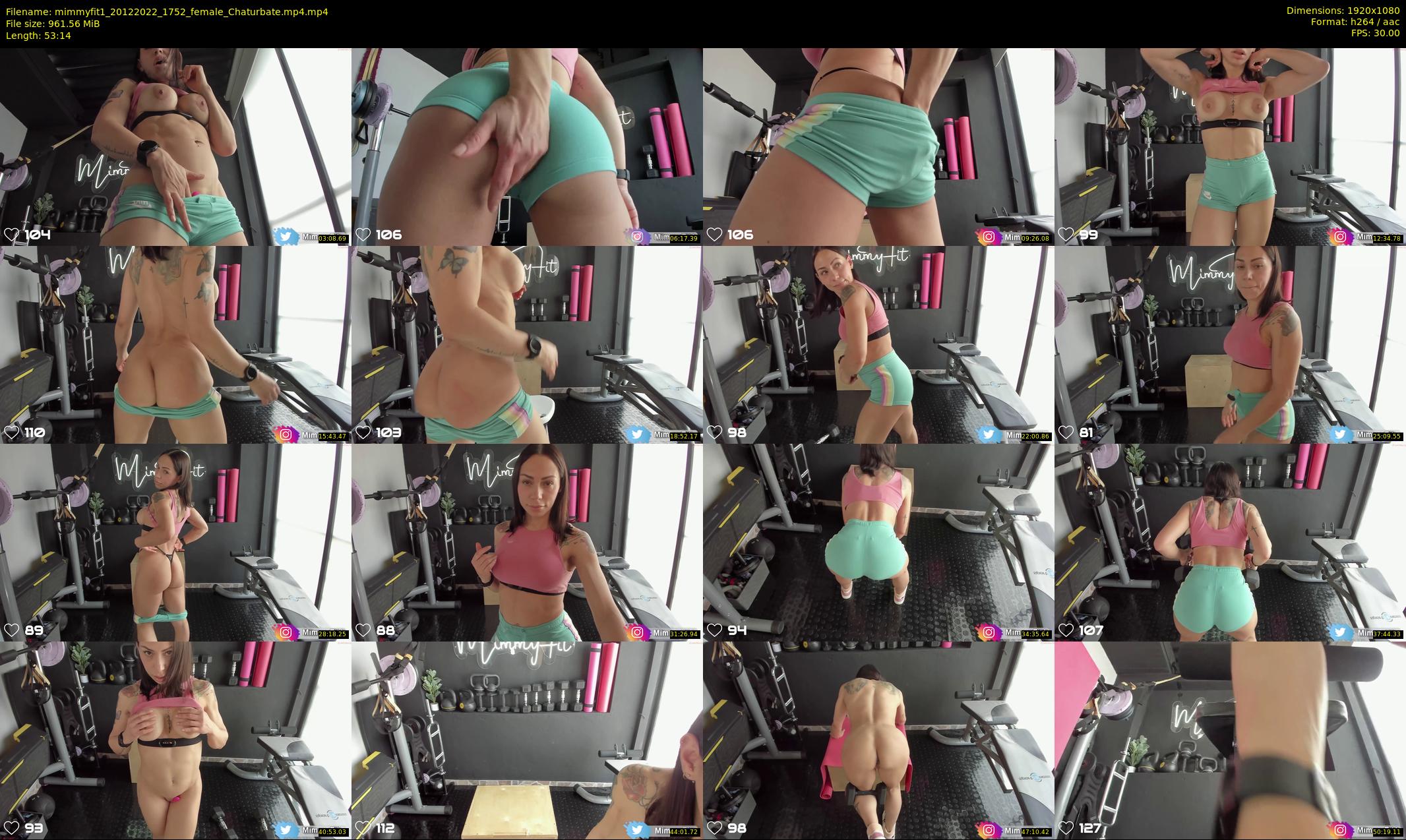 mimmyfit1 — 54 minute Chaturbate female cam show recording, 1080p, Dec 20, 2022