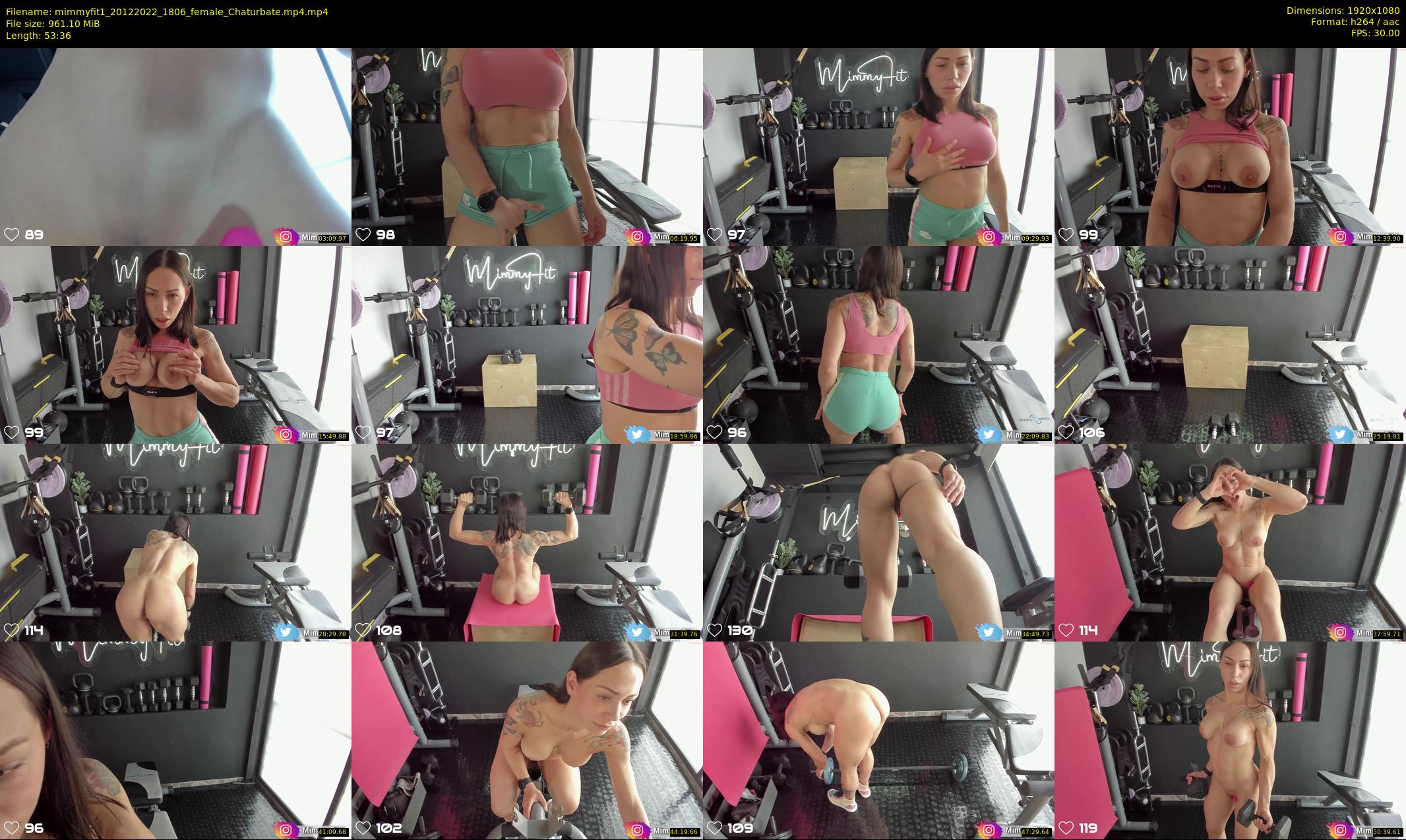 mimmyfit1 — 54 minute Chaturbate female cam show recording, 1080p, Dec 20, 2022
