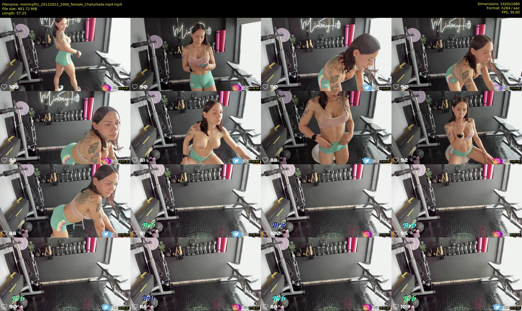 mimmyfit1 — 58 minute Chaturbate female cam show recording, 1080p, Dec 20, 2022