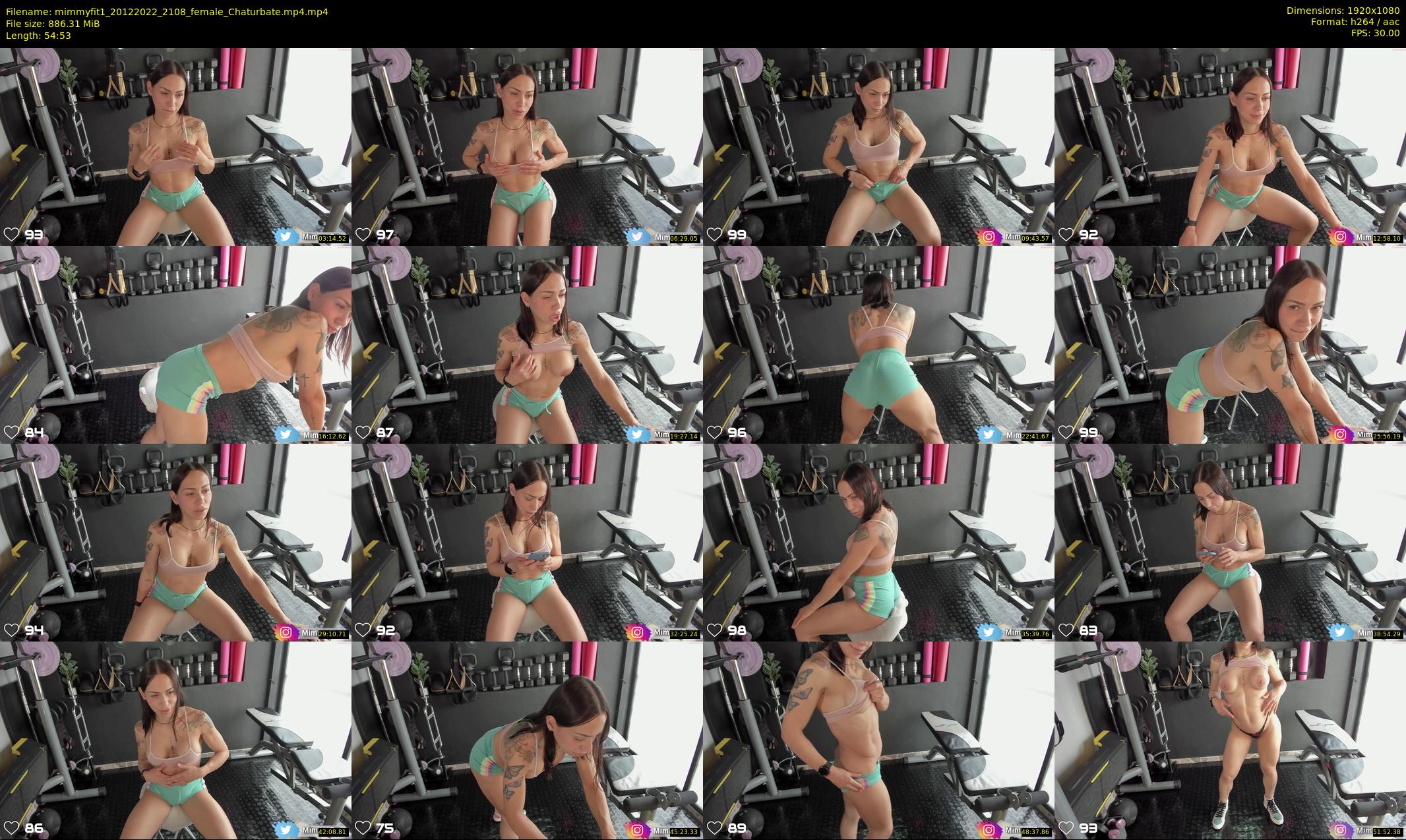 mimmyfit1 — 55 minute Chaturbate female cam show recording, 1080p, Dec 20, 2022
