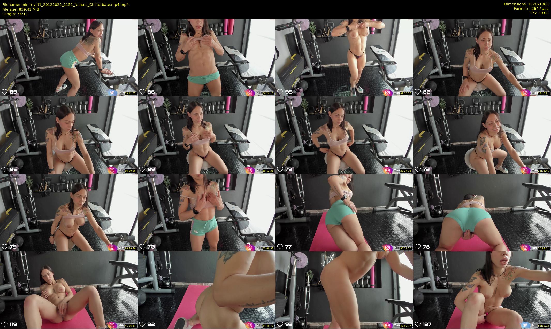 mimmyfit1 — 55 minute Chaturbate female cam show recording, 1080p, Dec 20, 2022