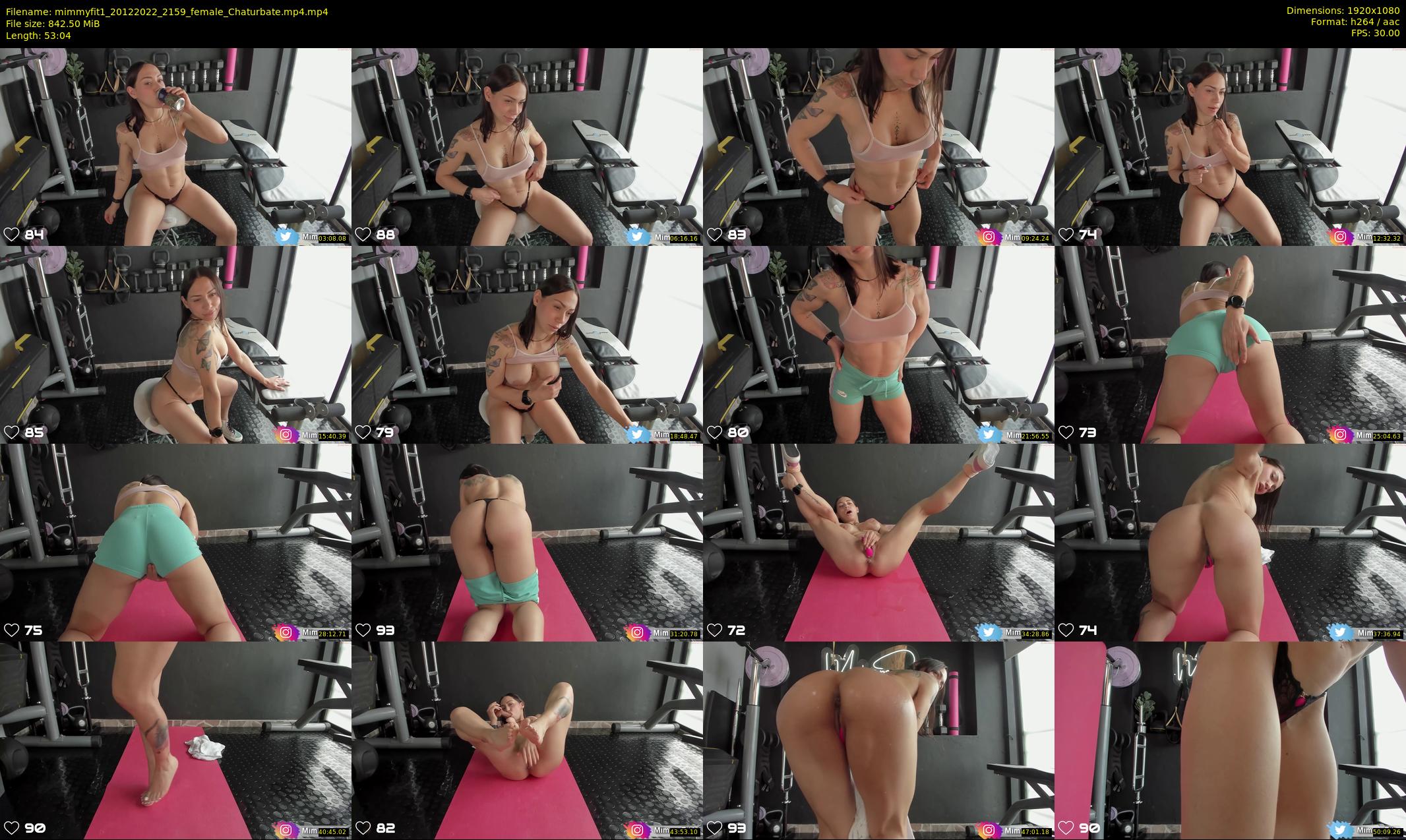 mimmyfit1 — 54 minute Chaturbate female cam show recording, 1080p, Dec 20, 2022
