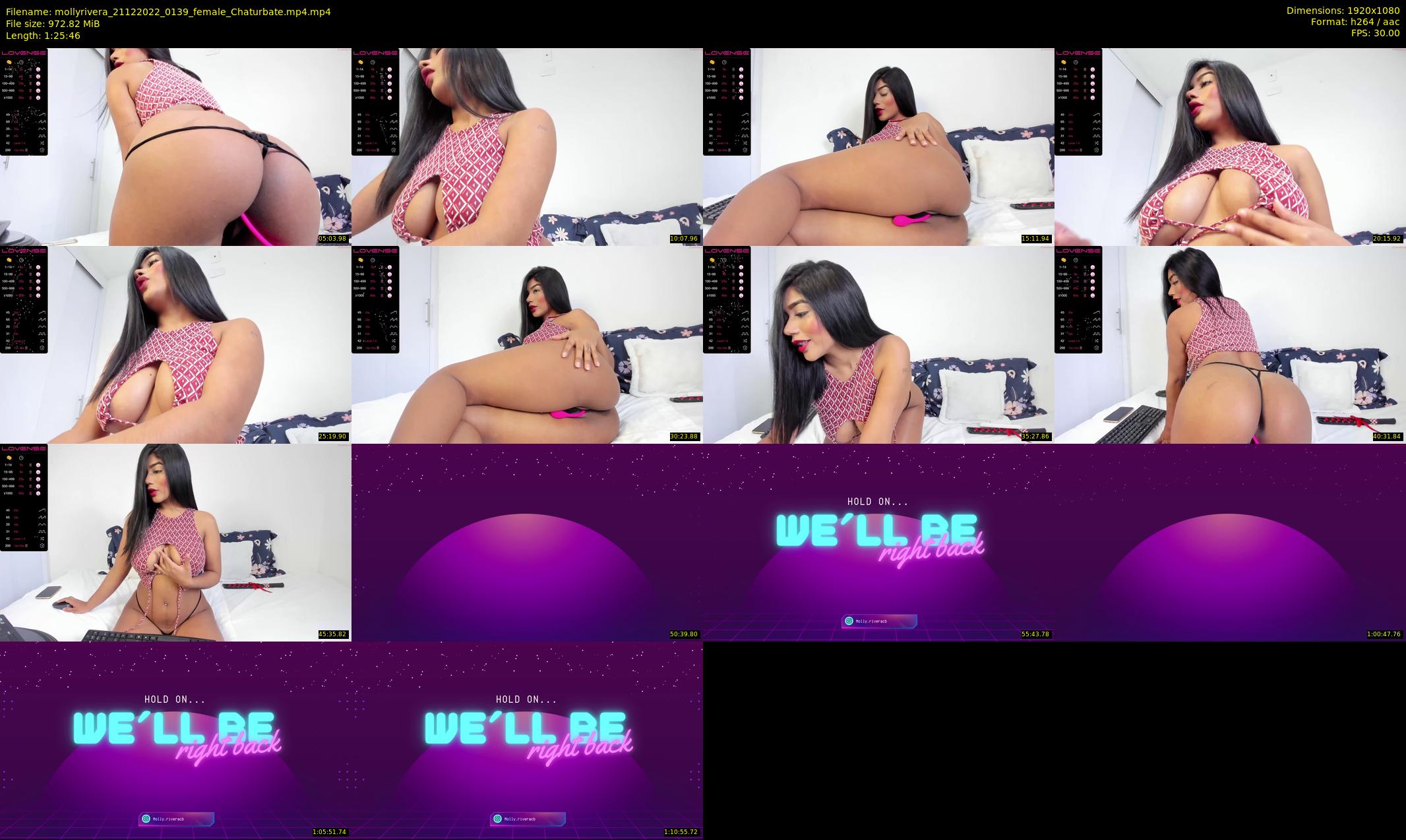 mollyrivera — 86 minute Chaturbate female cam show recording, 1080p, Dec 21, 2022