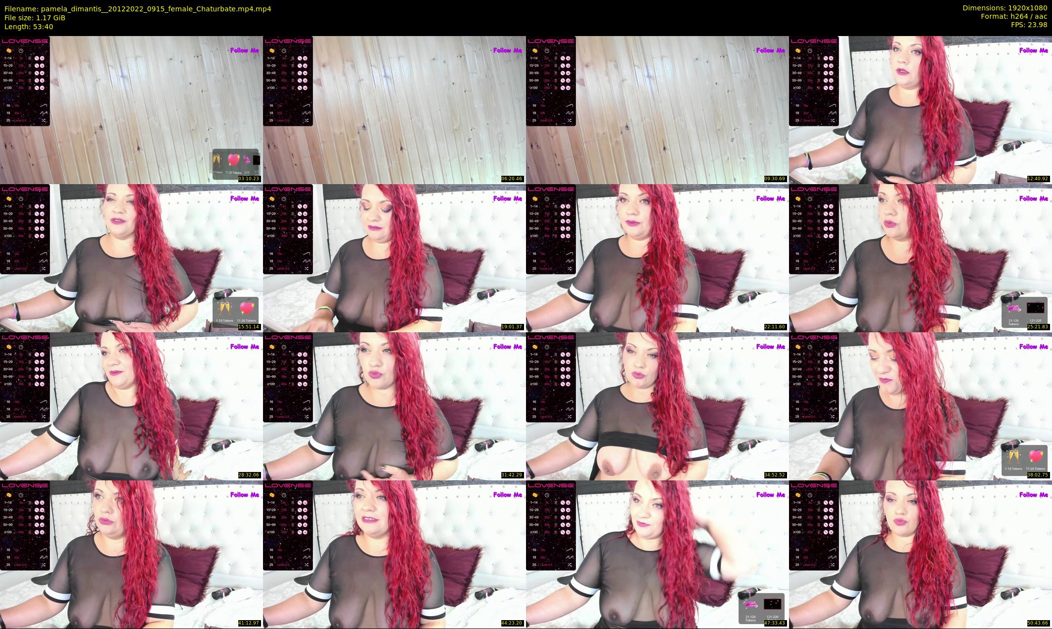 pamela_dimantis_ — 54 minute Chaturbate female cam show recording, 1080p, Dec 20, 2022