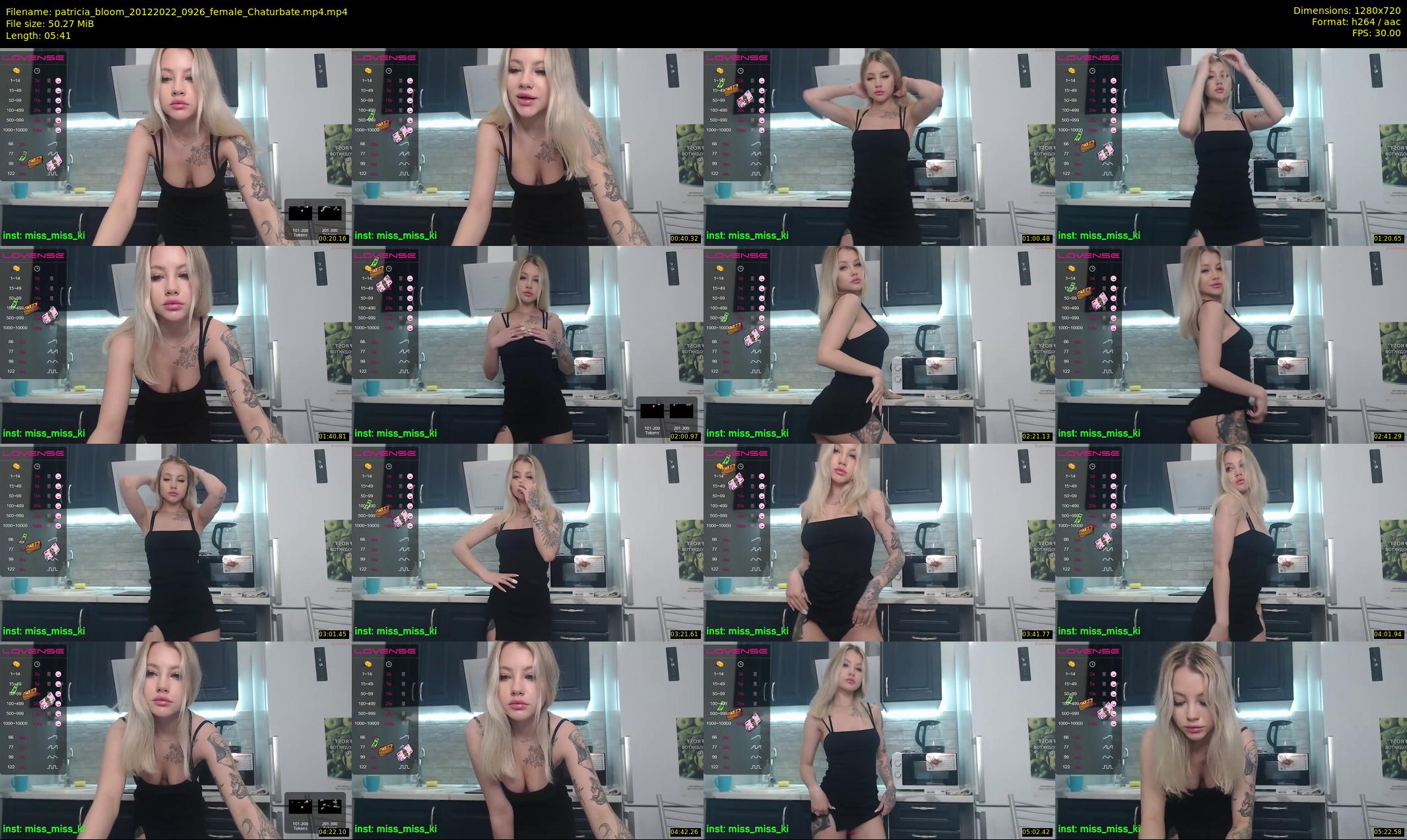 patricia_bloom — 6 minute Chaturbate female cam show recording, 720p, Dec 20, 2022