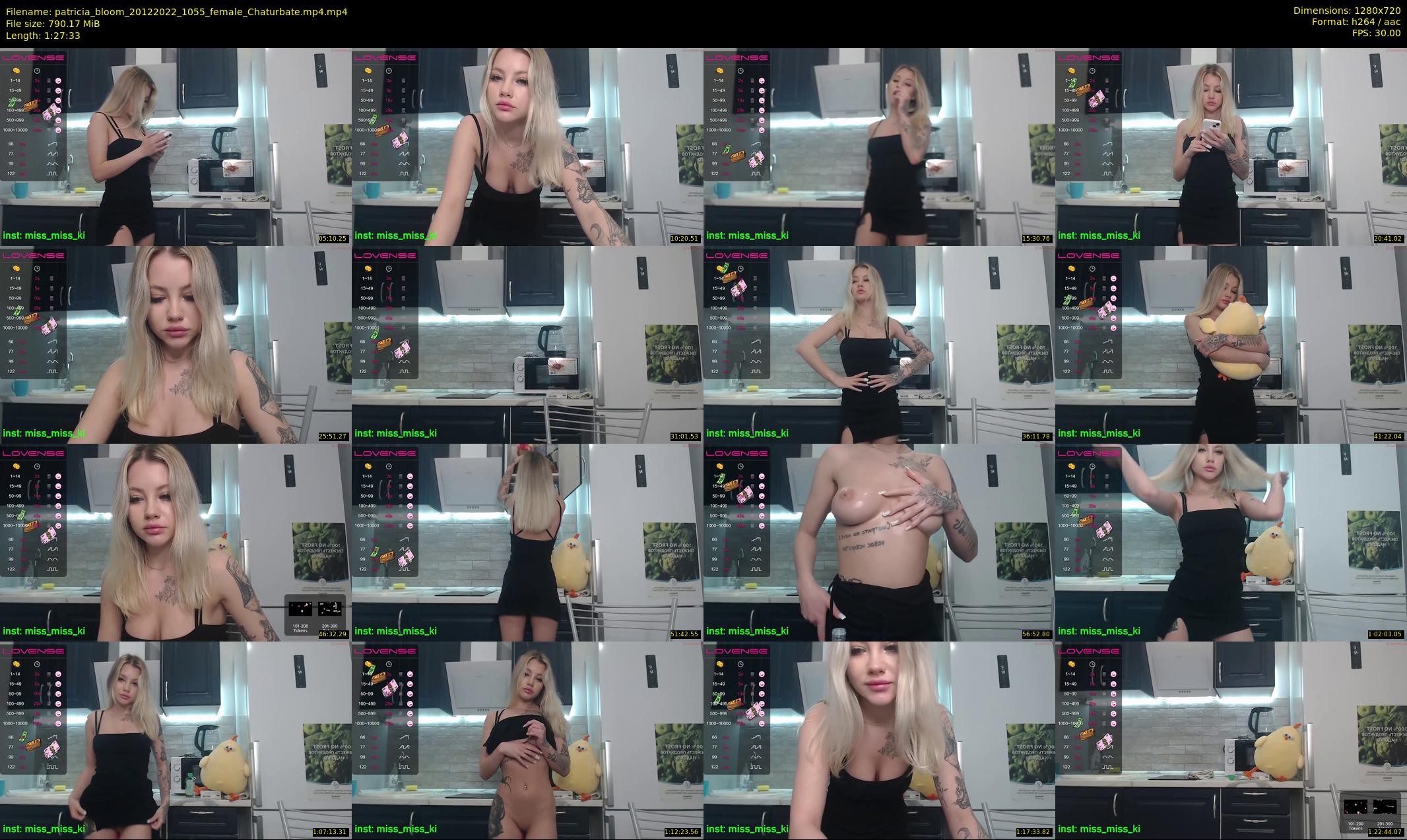 patricia_bloom — 88 minute Chaturbate female cam show recording, 720p, Dec 20, 2022