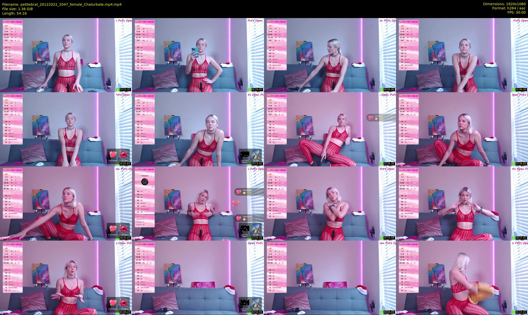 petitebrat — 55 minute Chaturbate female cam show recording, 1080p, Dec 20, 2022