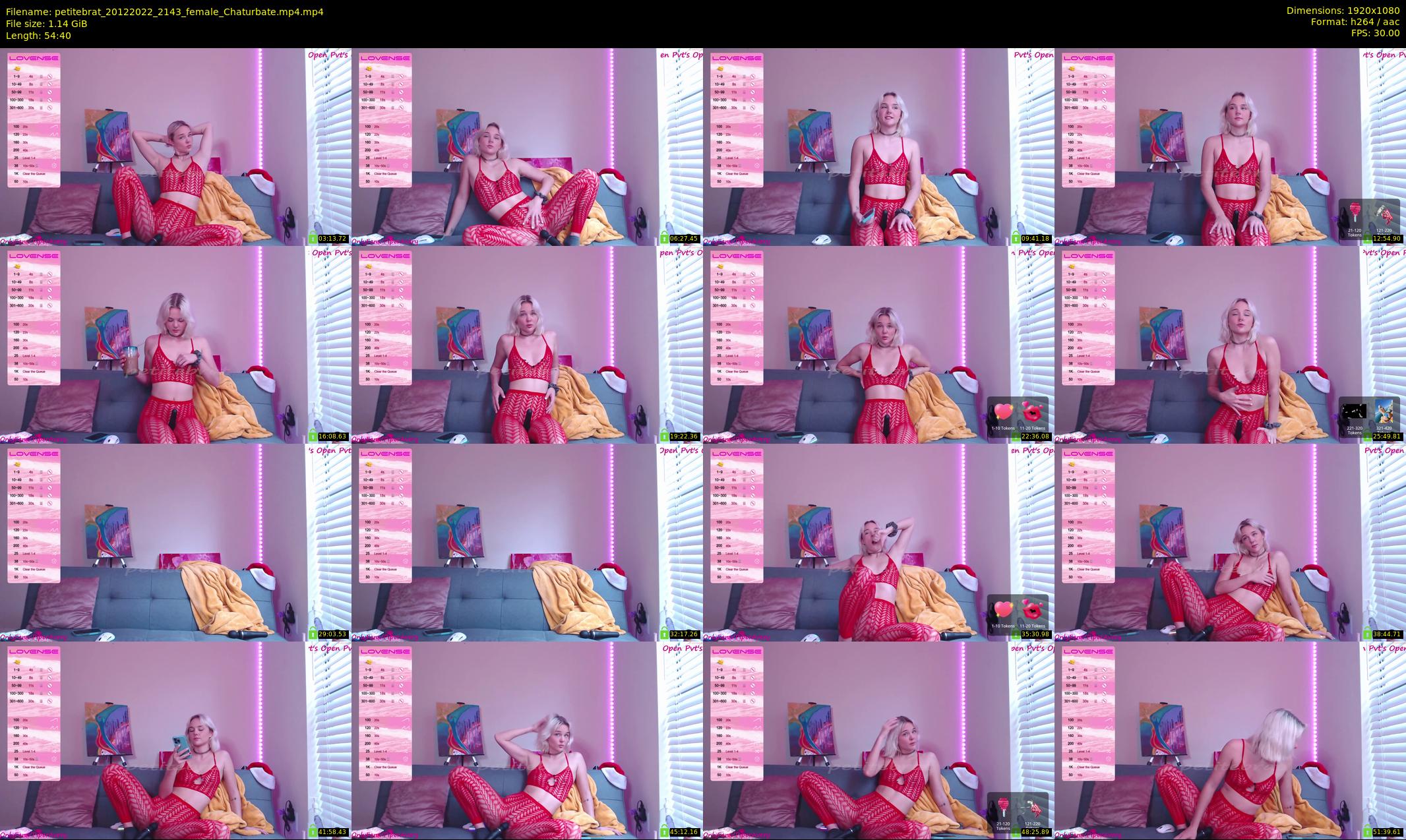 petitebrat — 55 minute Chaturbate female cam show recording, 1080p, Dec 20, 2022