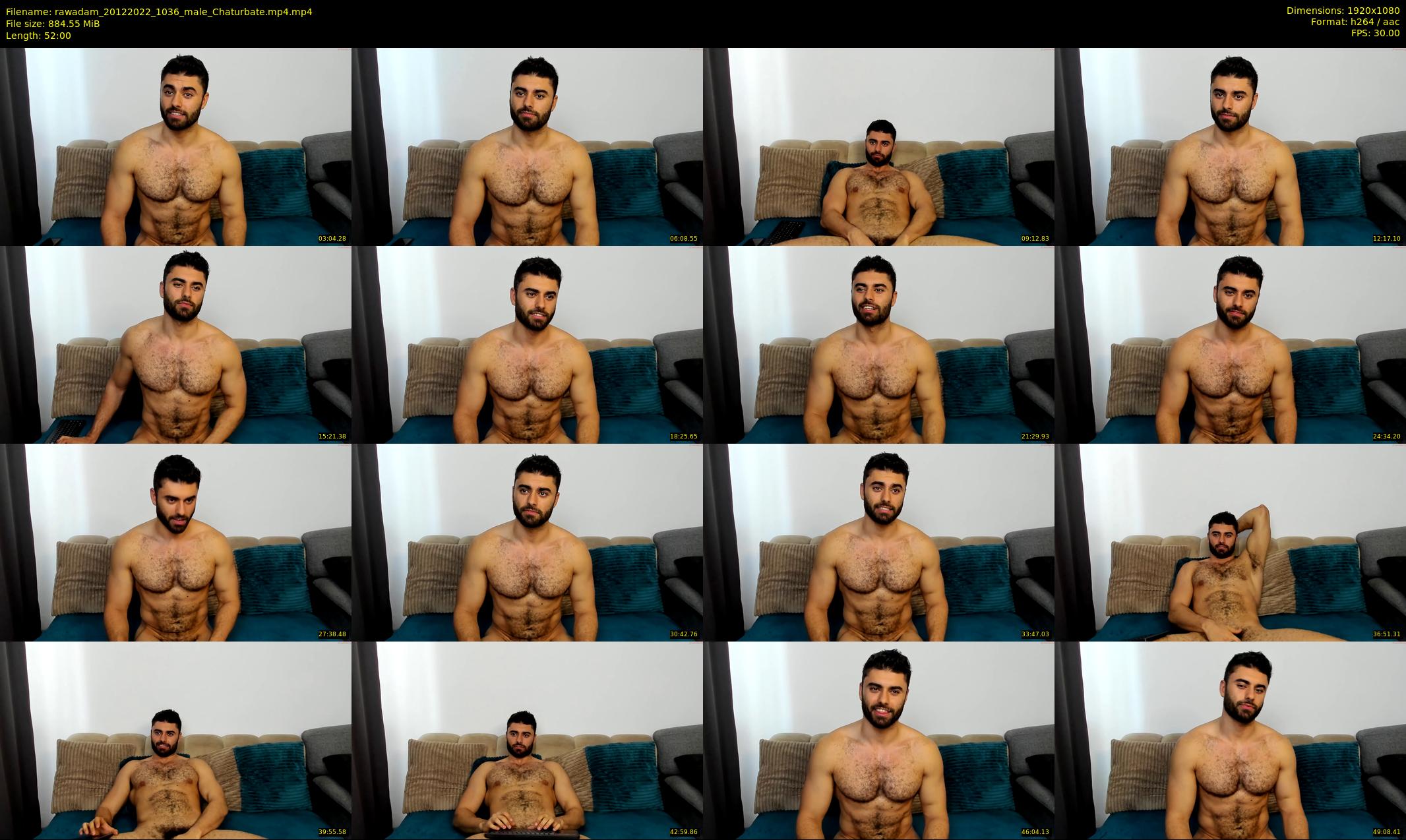 rawadam — 52 minute Chaturbate male cam show recording, 1080p, Dec 20, 2022