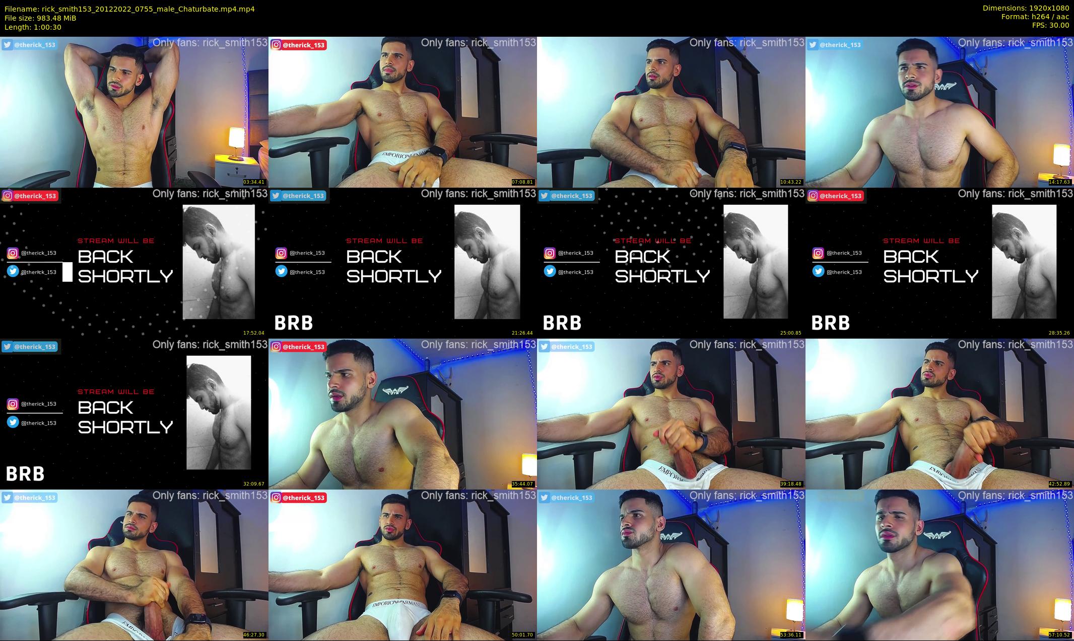 rick_smith153 — 61 minute Chaturbate male cam show recording, 1080p, Dec 20, 2022