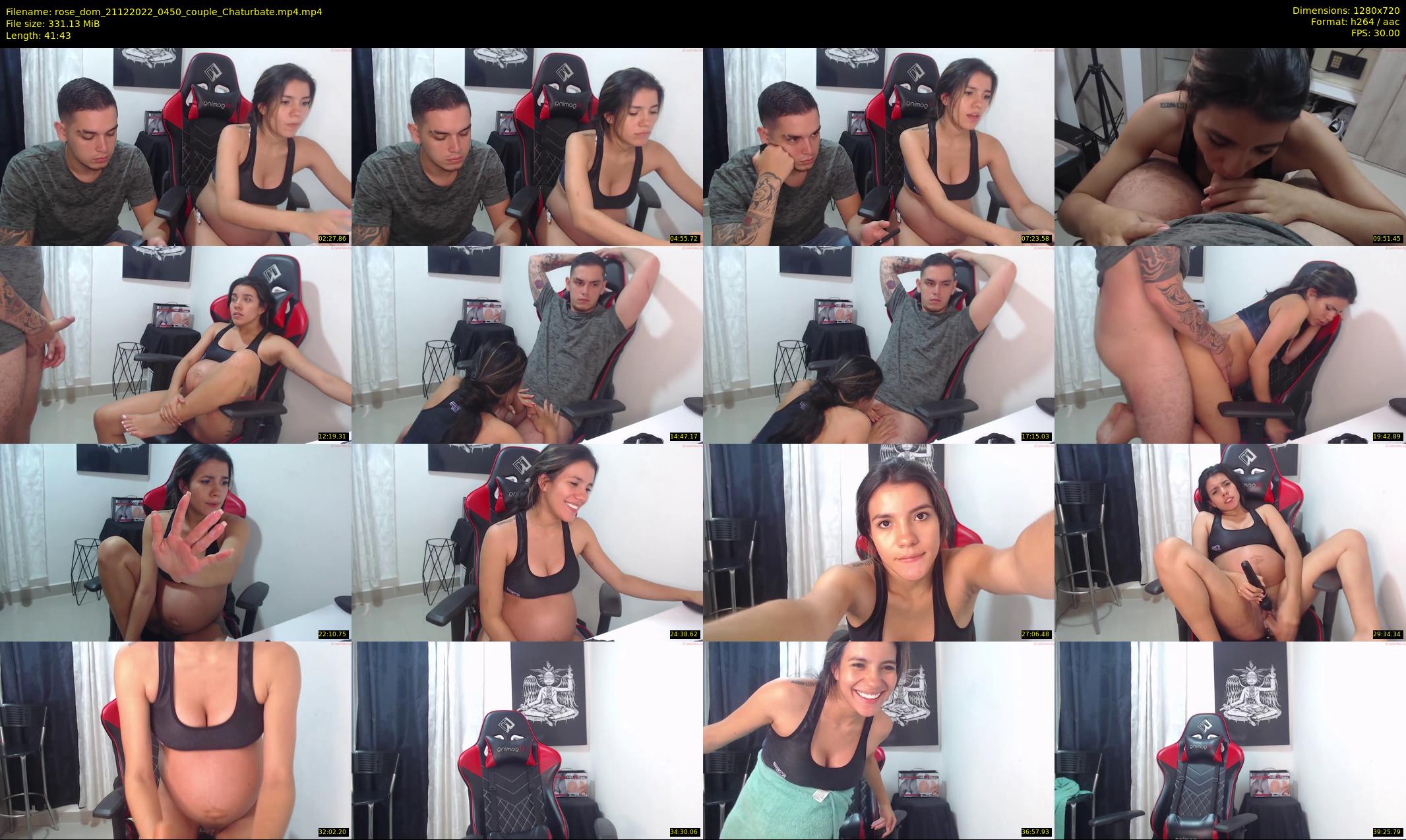 rose_dom — 42 minute Chaturbate couple cam show recording, 720p, Dec 21, 2022