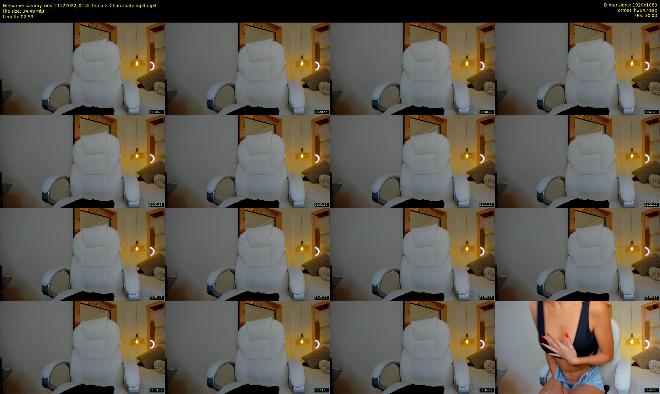 sammy_rios — 3 minute Chaturbate female cam show recording, 1080p, Dec 21, 2022