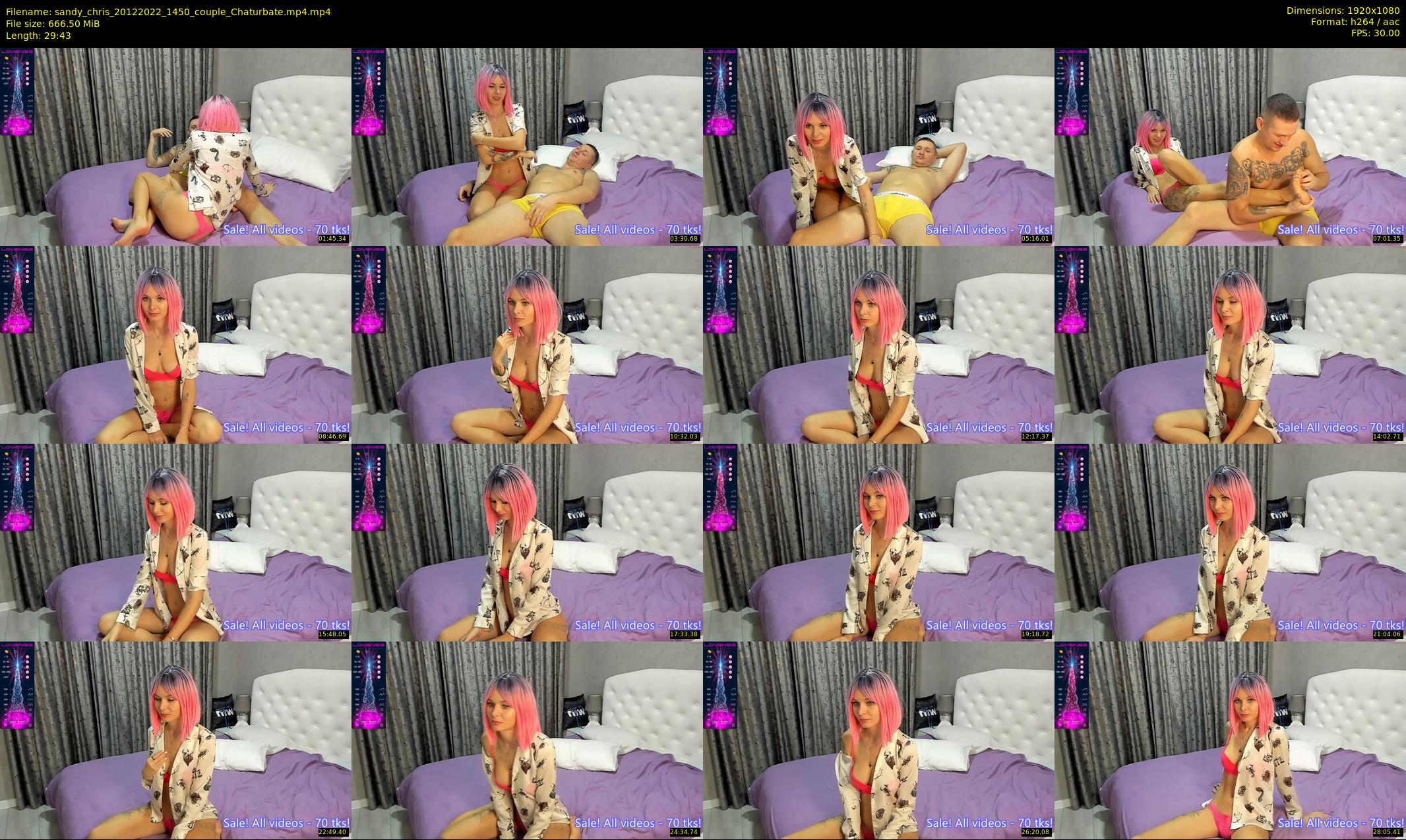 sandy_chris — 30 minute Chaturbate couple cam show recording, 1080p, Dec 20, 2022