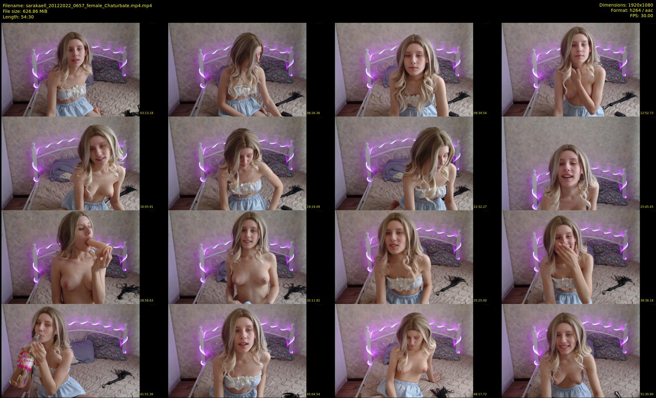 sarakaell — 55 minute Chaturbate female cam show recording, 1080p, Dec 20, 2022