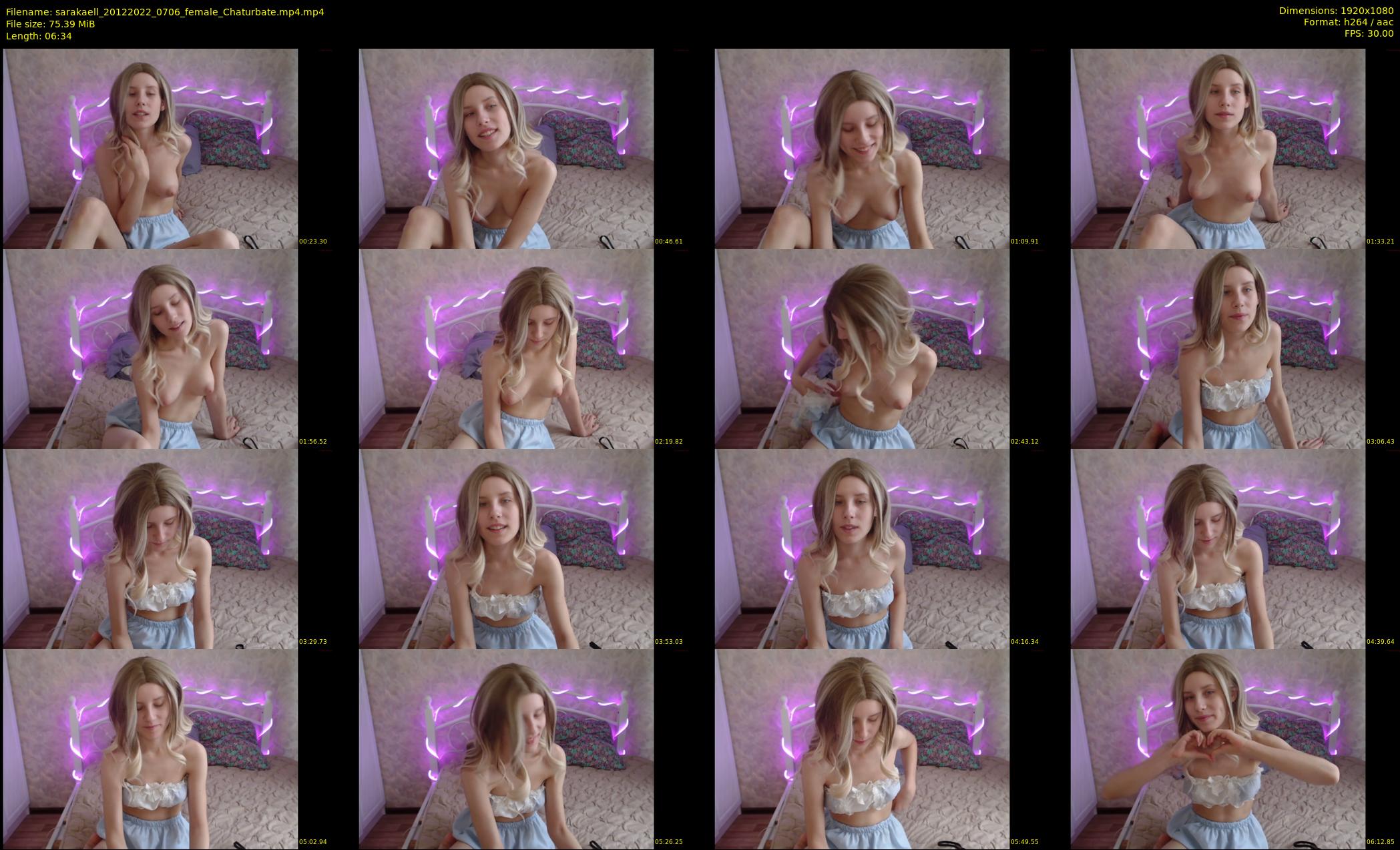 sarakaell — 7 minute Chaturbate female cam show recording, 1080p, Dec 20, 2022