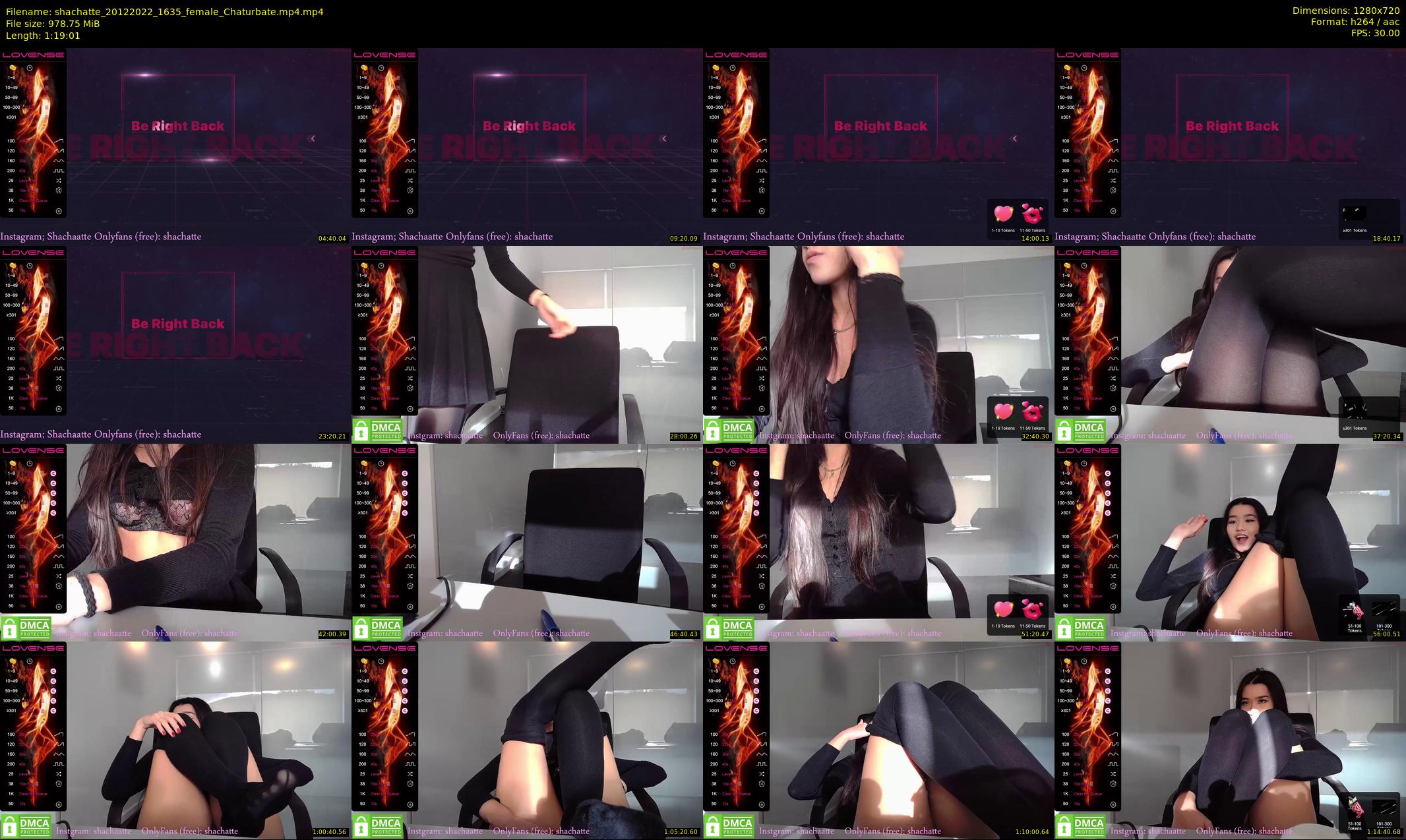 shachatte — 80 minute Chaturbate couple cam show recording, 720p, Dec 20, 2022