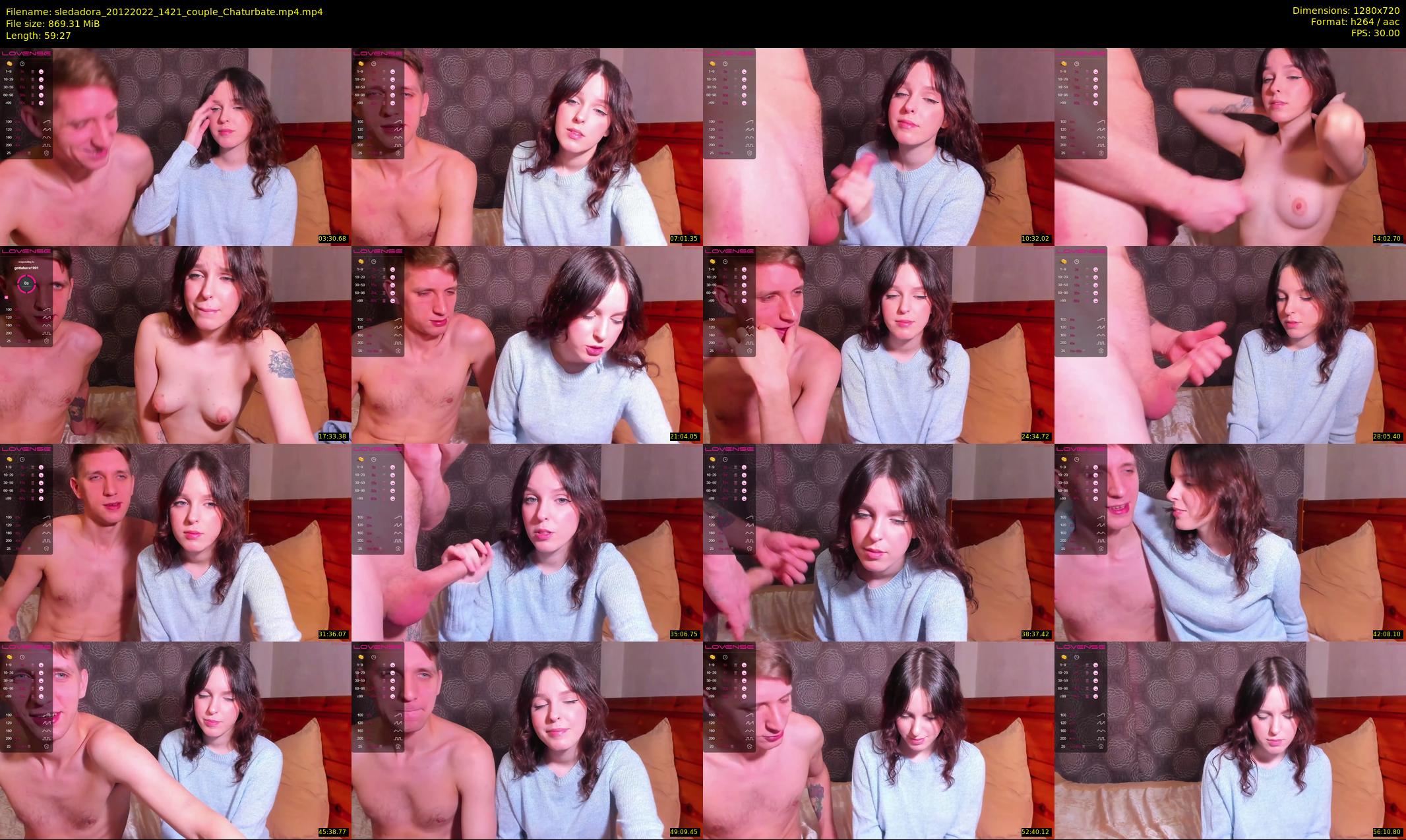 sledadora — 60 minute Chaturbate couple cam show recording, 720p, Dec 20, 2022