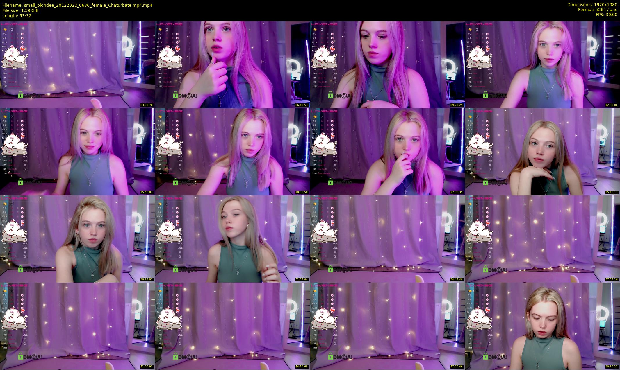 small_blondee — 54 minute Chaturbate female cam show recording, 1080p, Dec 20, 2022