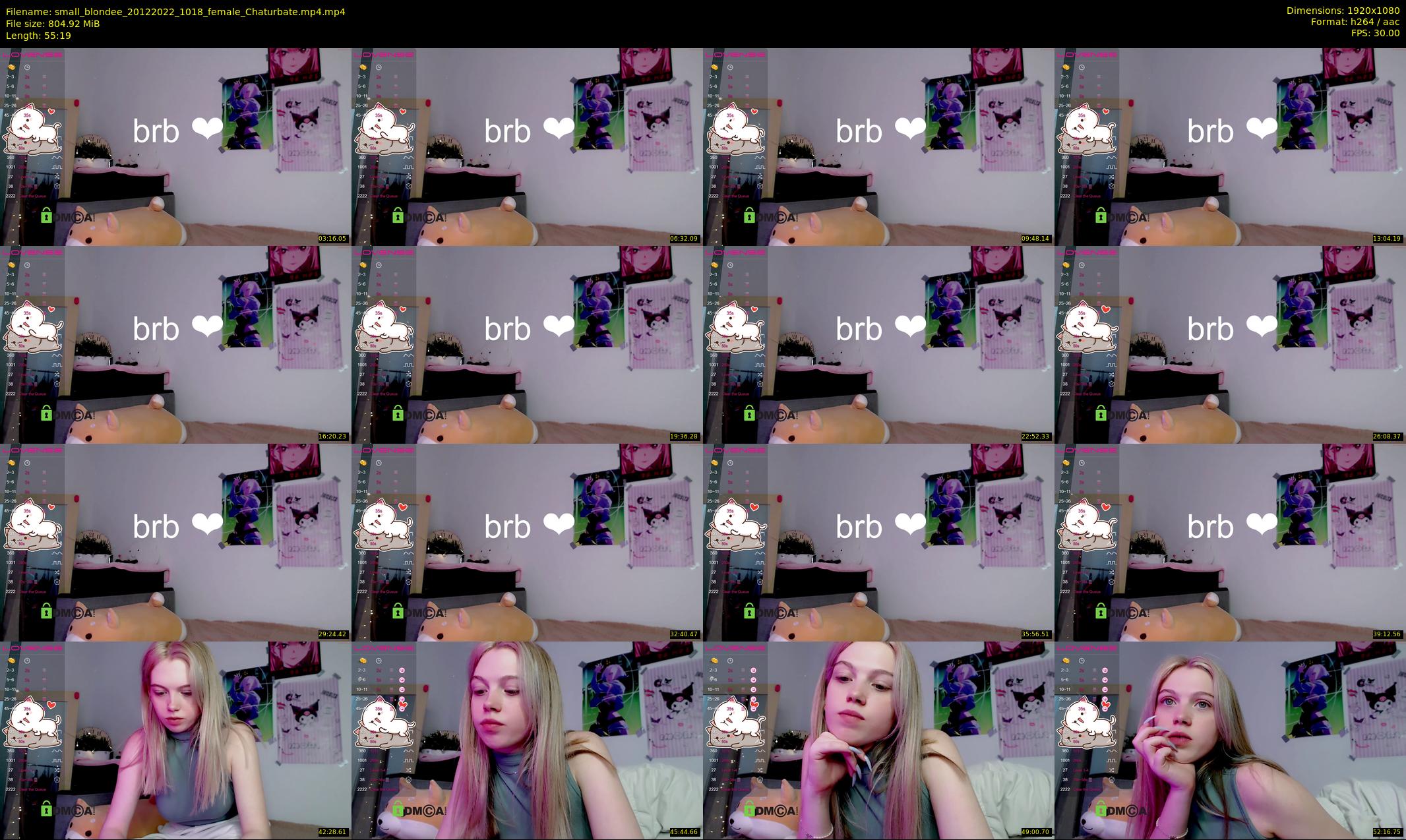 small_blondee — 56 minute Chaturbate female cam show recording, 1080p, Dec 20, 2022