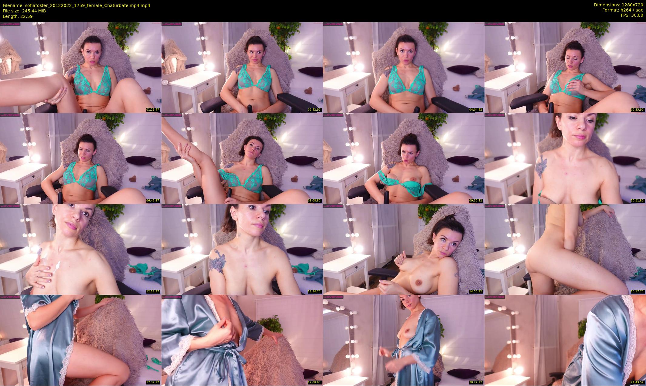 sofiafoster — 23 minute Chaturbate female cam show recording, 720p, Dec 20, 2022