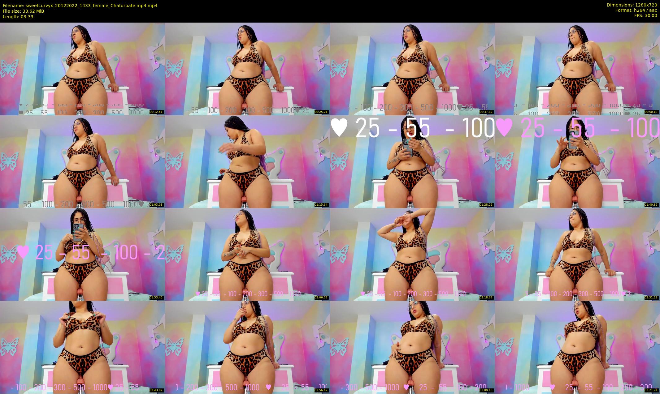 sweetcurvyx — 4 minute Chaturbate couple cam show recording, 720p, Dec 20, 2022