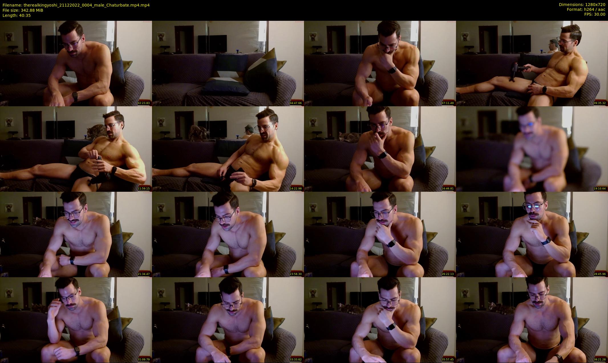 therealkingyoshi — 41 minute Chaturbate male cam show recording, 720p, Dec 21, 2022