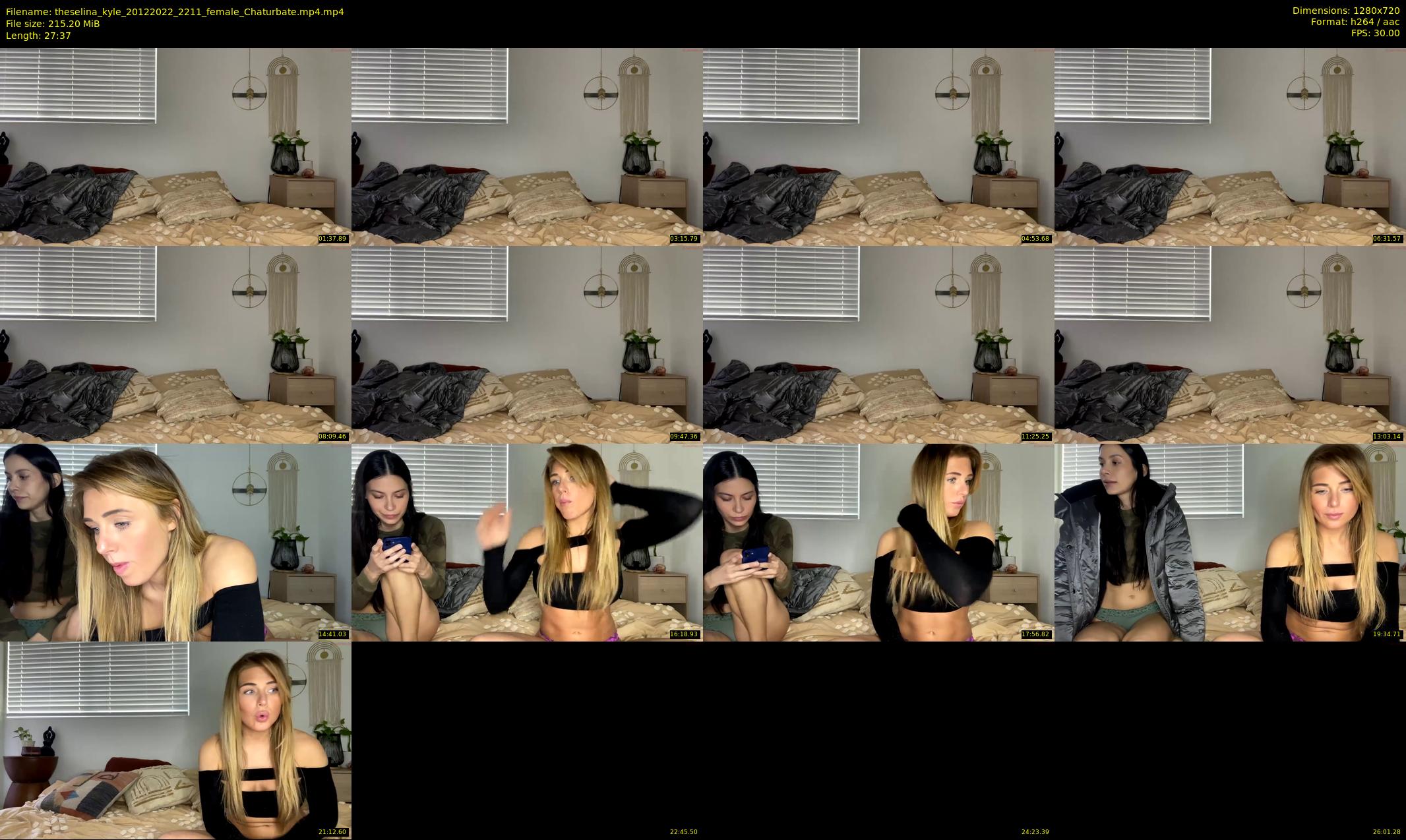 theselina_kyle — 28 minute Chaturbate female cam show recording, 720p, Dec 20, 2022