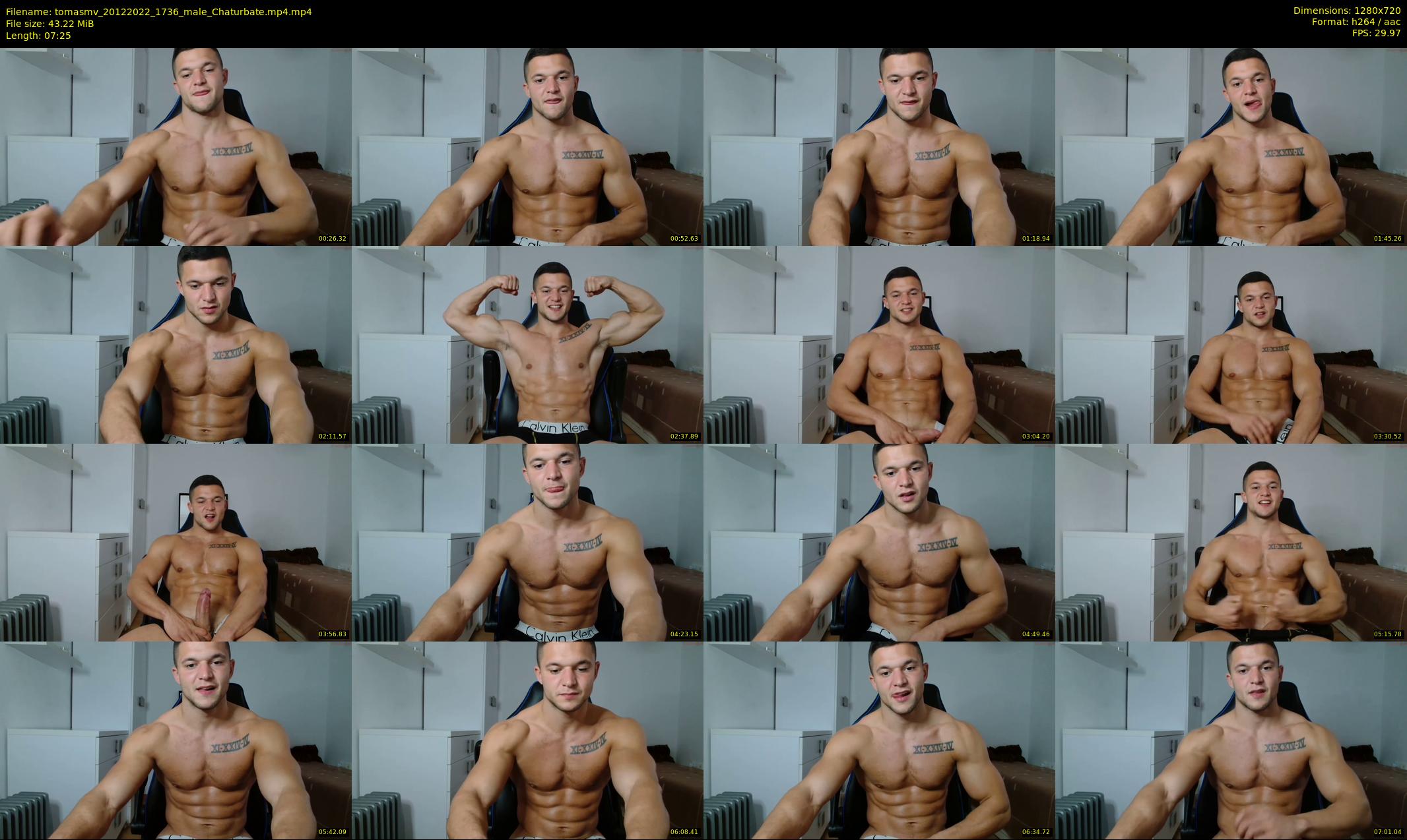 tomasmv — 8 minute Chaturbate male cam show recording, 720p, Dec 20, 2022