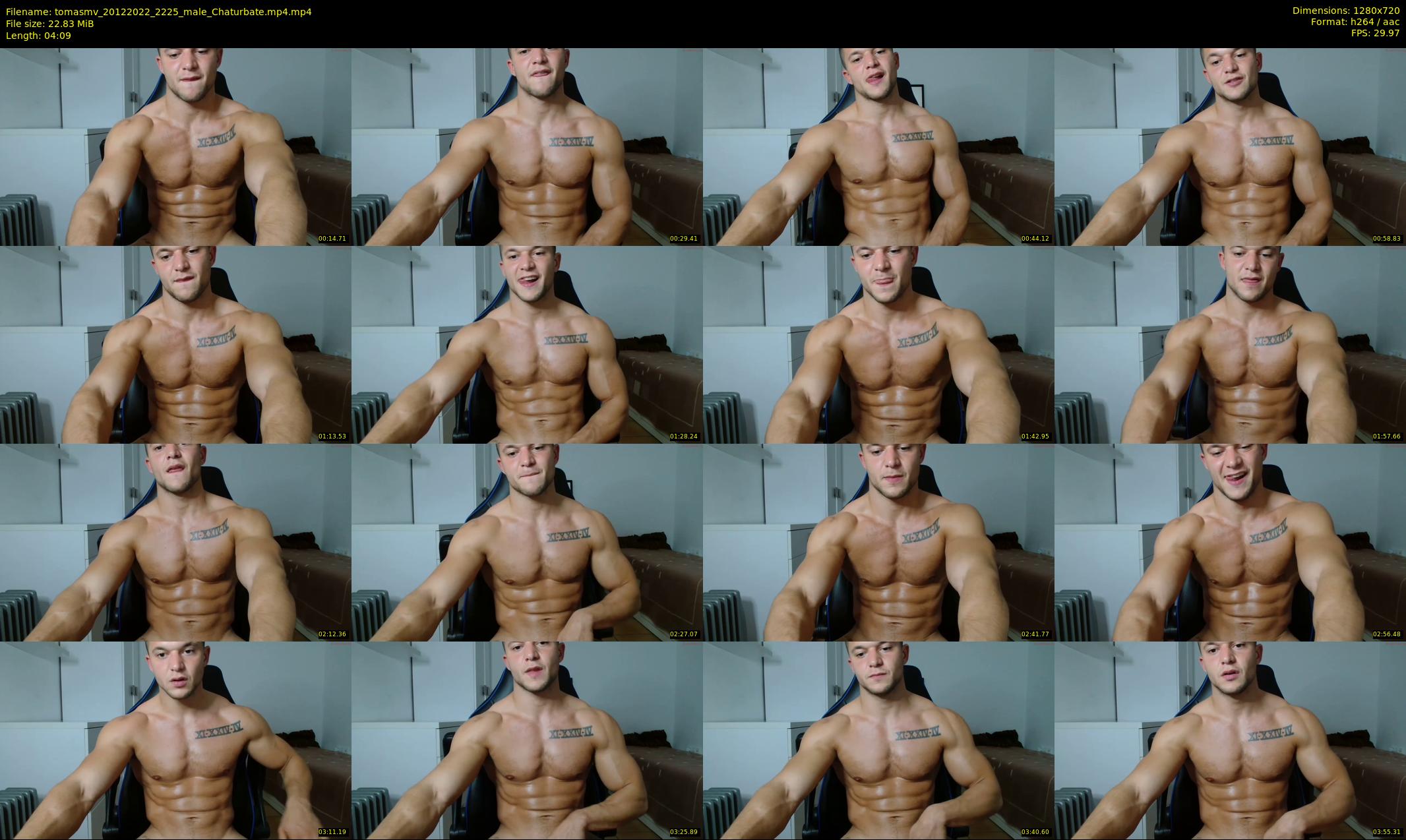 tomasmv — 5 minute Chaturbate male cam show recording, 720p, Dec 20, 2022