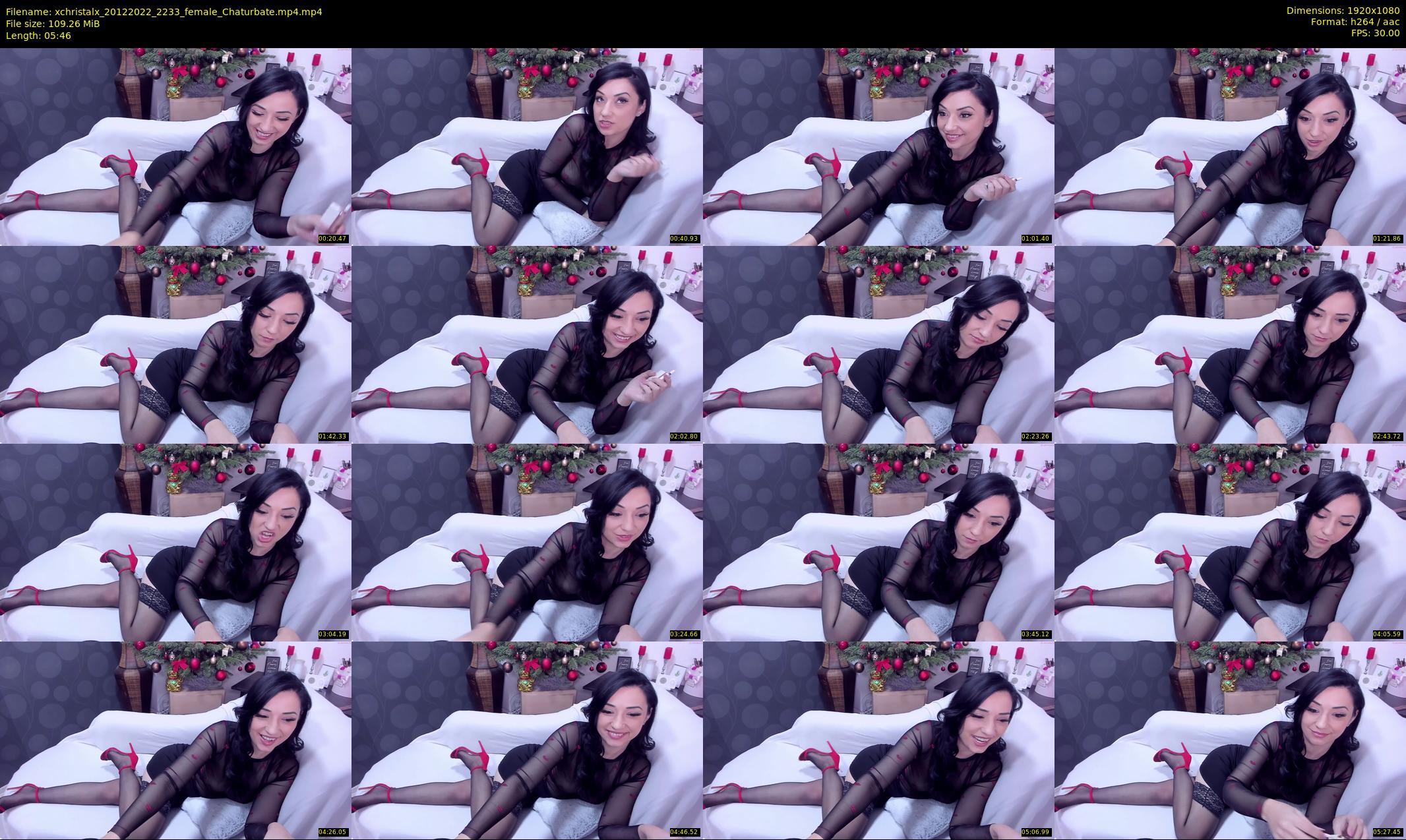 xchristalx — 6 minute Chaturbate female cam show recording, 1080p, Dec 20, 2022