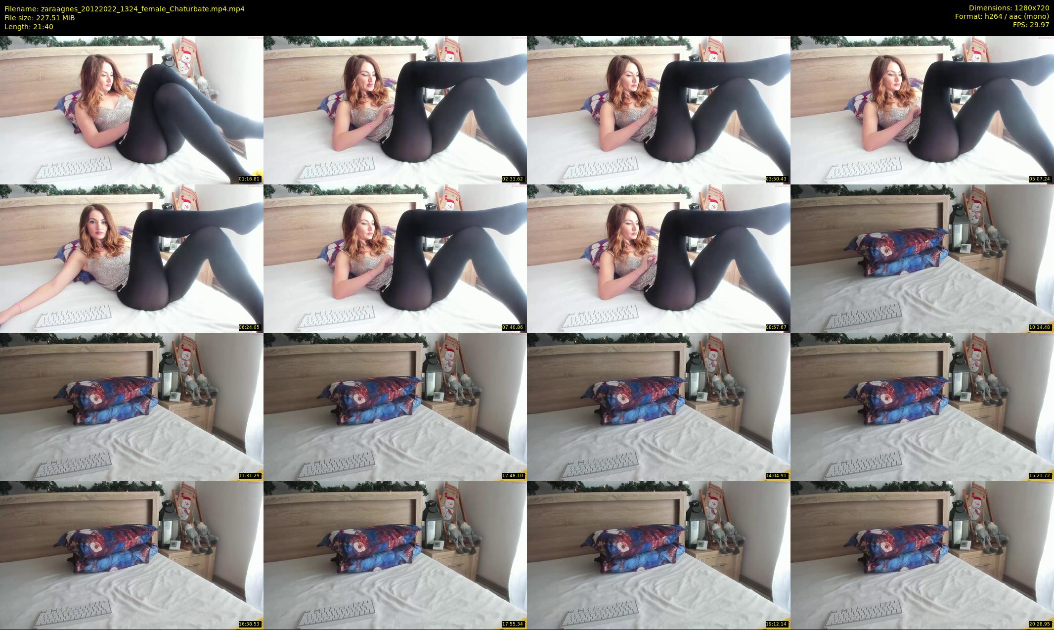 zaraagnes — 22 minute Chaturbate female cam show recording, 720p, Dec 20, 2022