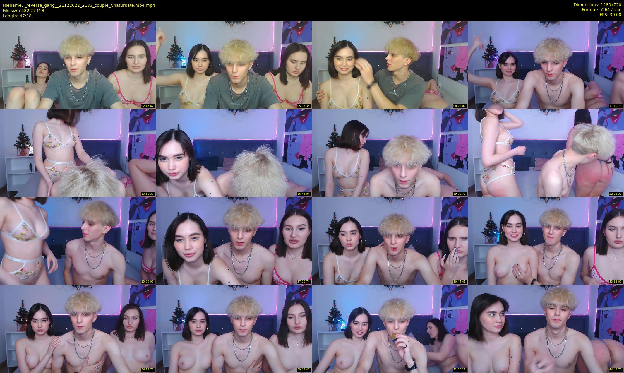 _reverse_gang_ — 48 minute Chaturbate couple cam show recording, 720p, Dec 21, 2022