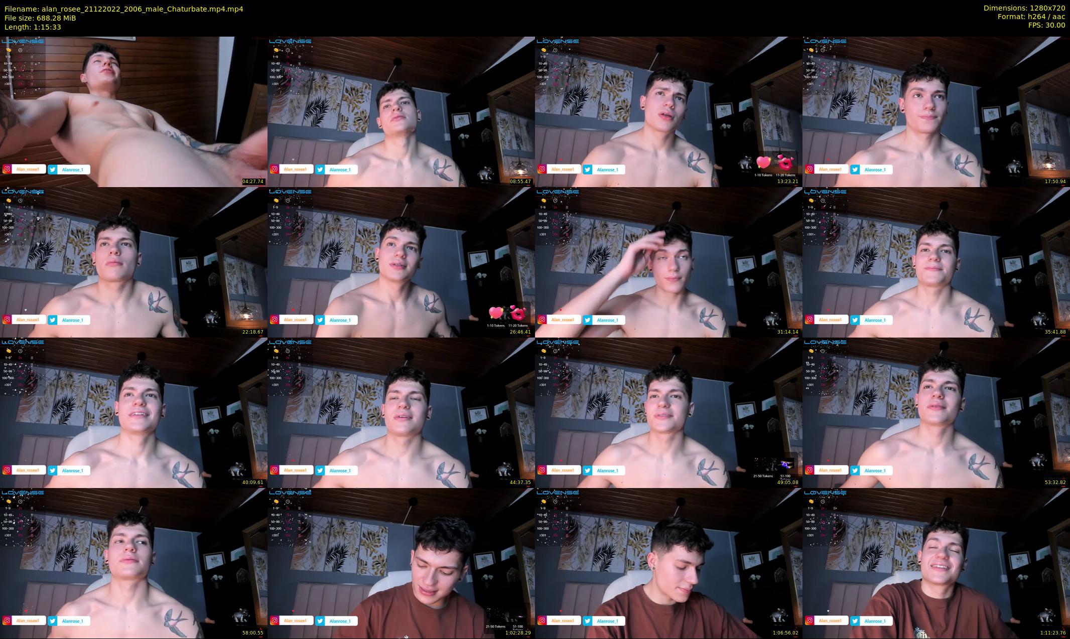 alan_rosee — 76 minute Chaturbate male cam show recording, 720p, Dec 21, 2022