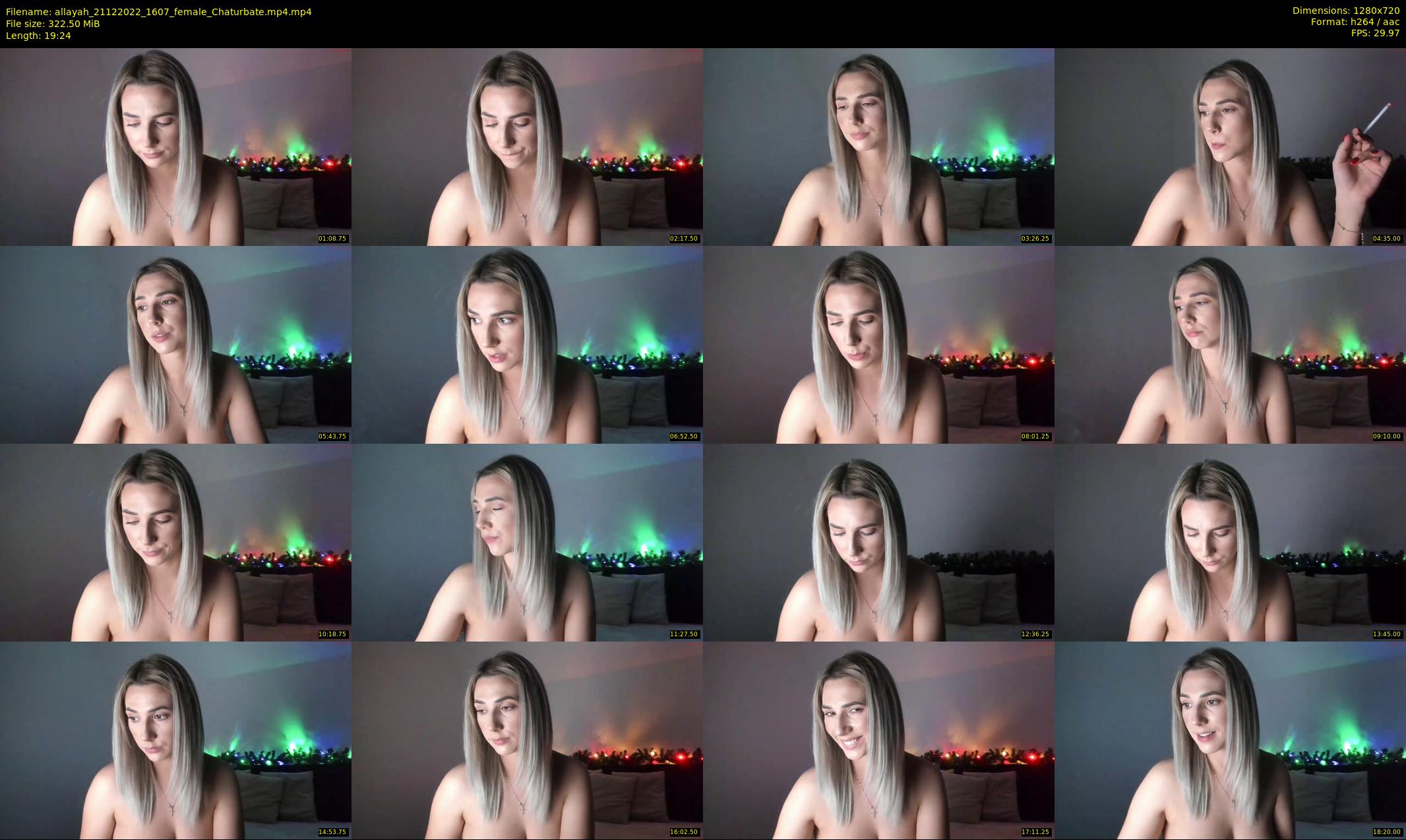 allayah — 20 minute Chaturbate female cam show recording, 720p, Dec 21, 2022