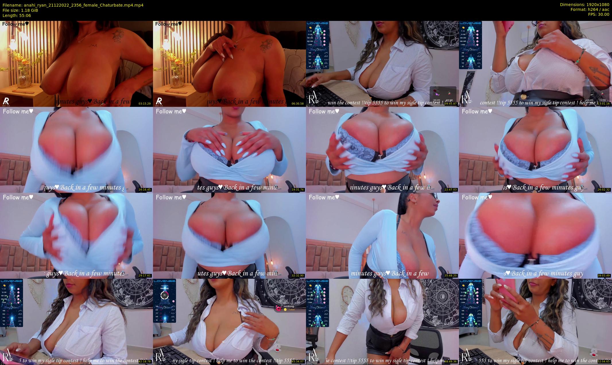 anahi_ryan — 56 minute Chaturbate female cam show recording, 1080p, Dec 21, 2022