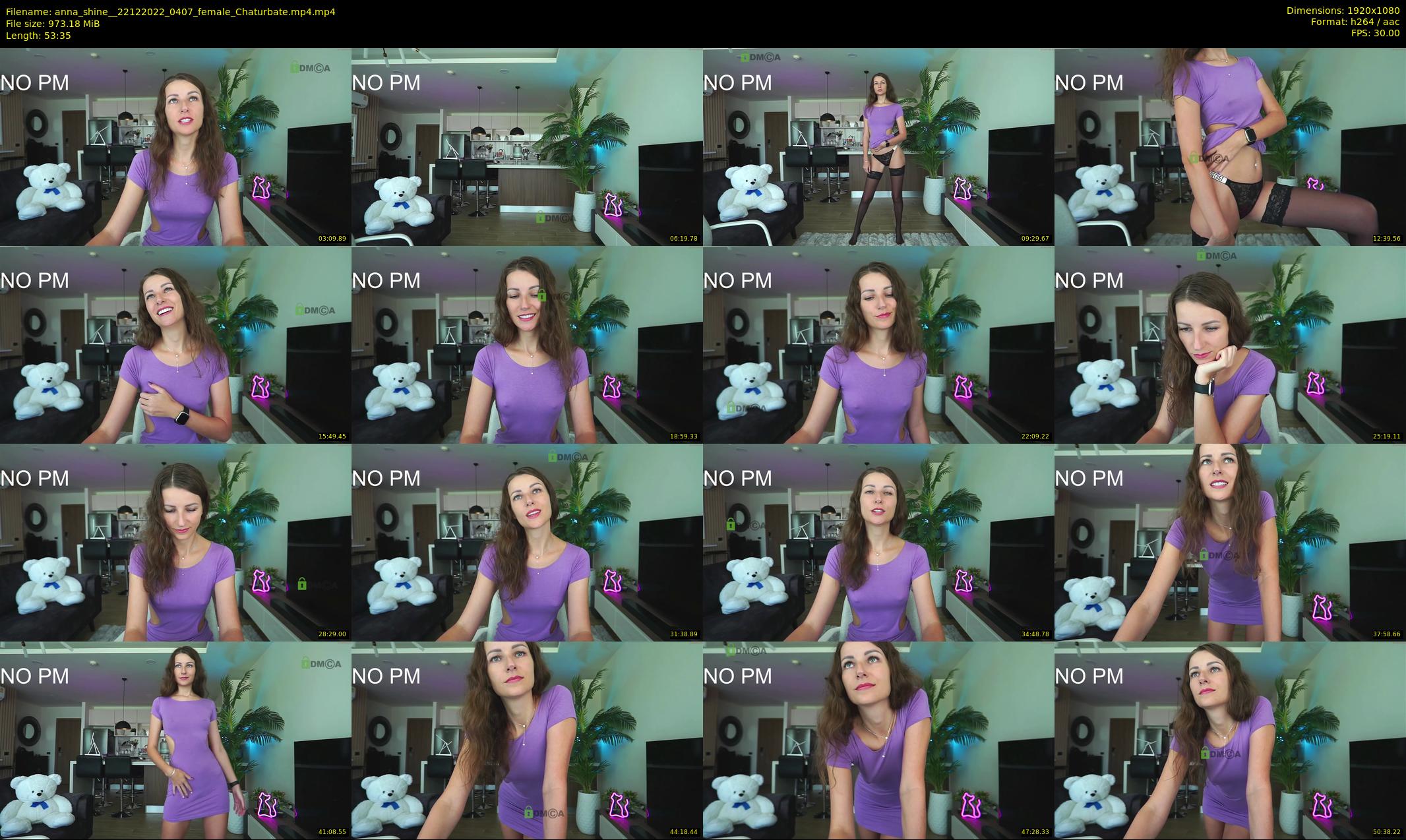 anna_shine_ — 54 minute Chaturbate female cam show recording, 1080p, Dec 22, 2022