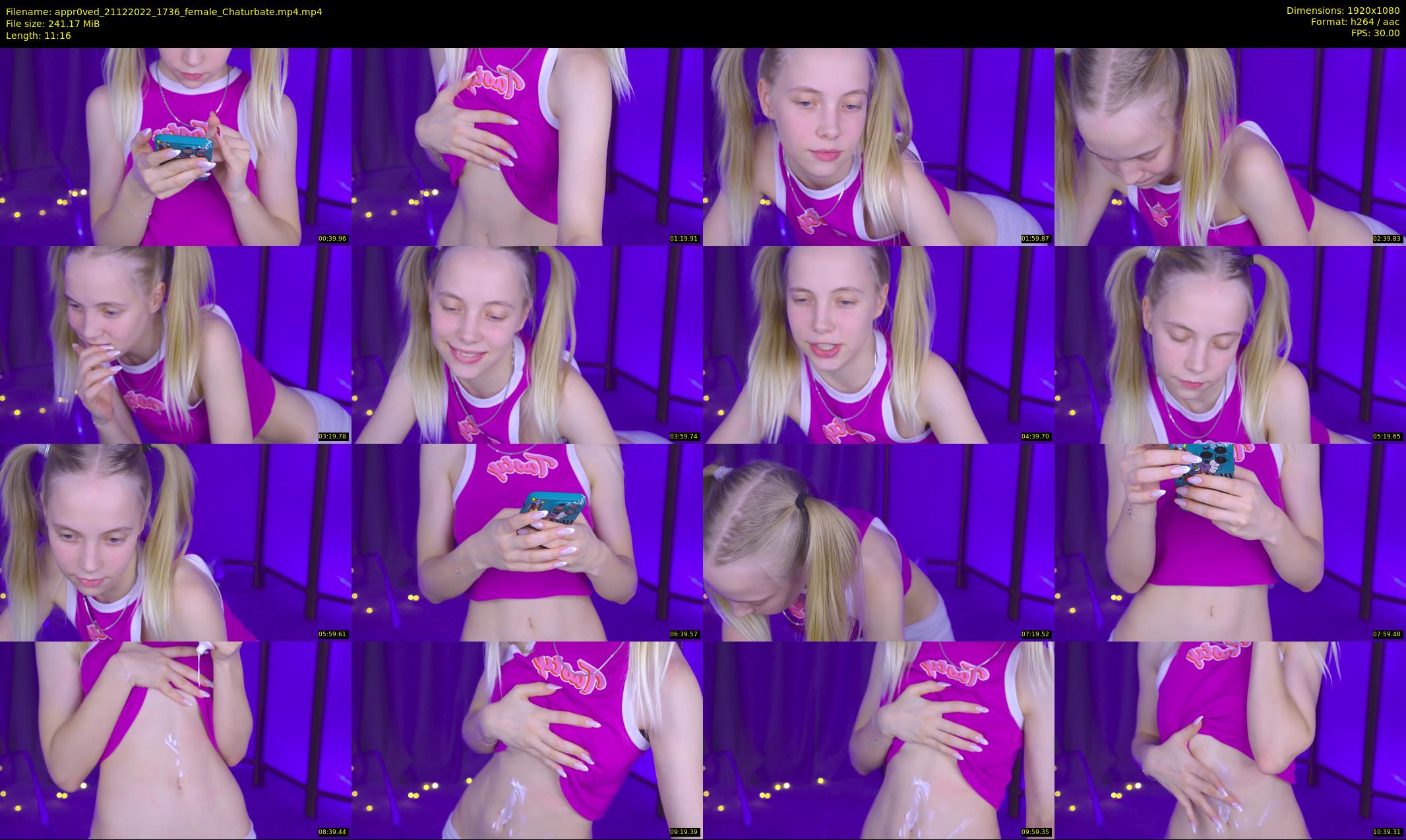 appr0ved — 12 minute Chaturbate female cam show recording, 1080p, Dec 21, 2022