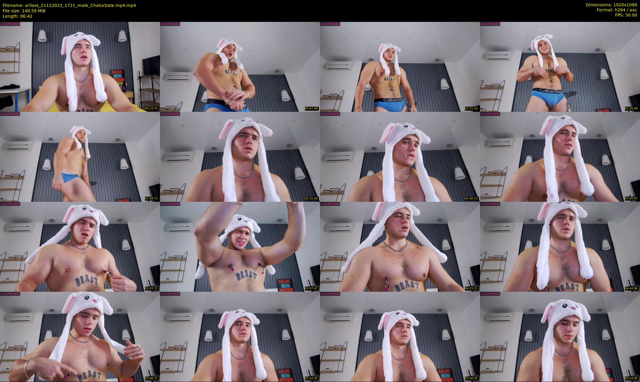 arilass — 7 minute Chaturbate male cam show recording, 1080p, Dec 21, 2022