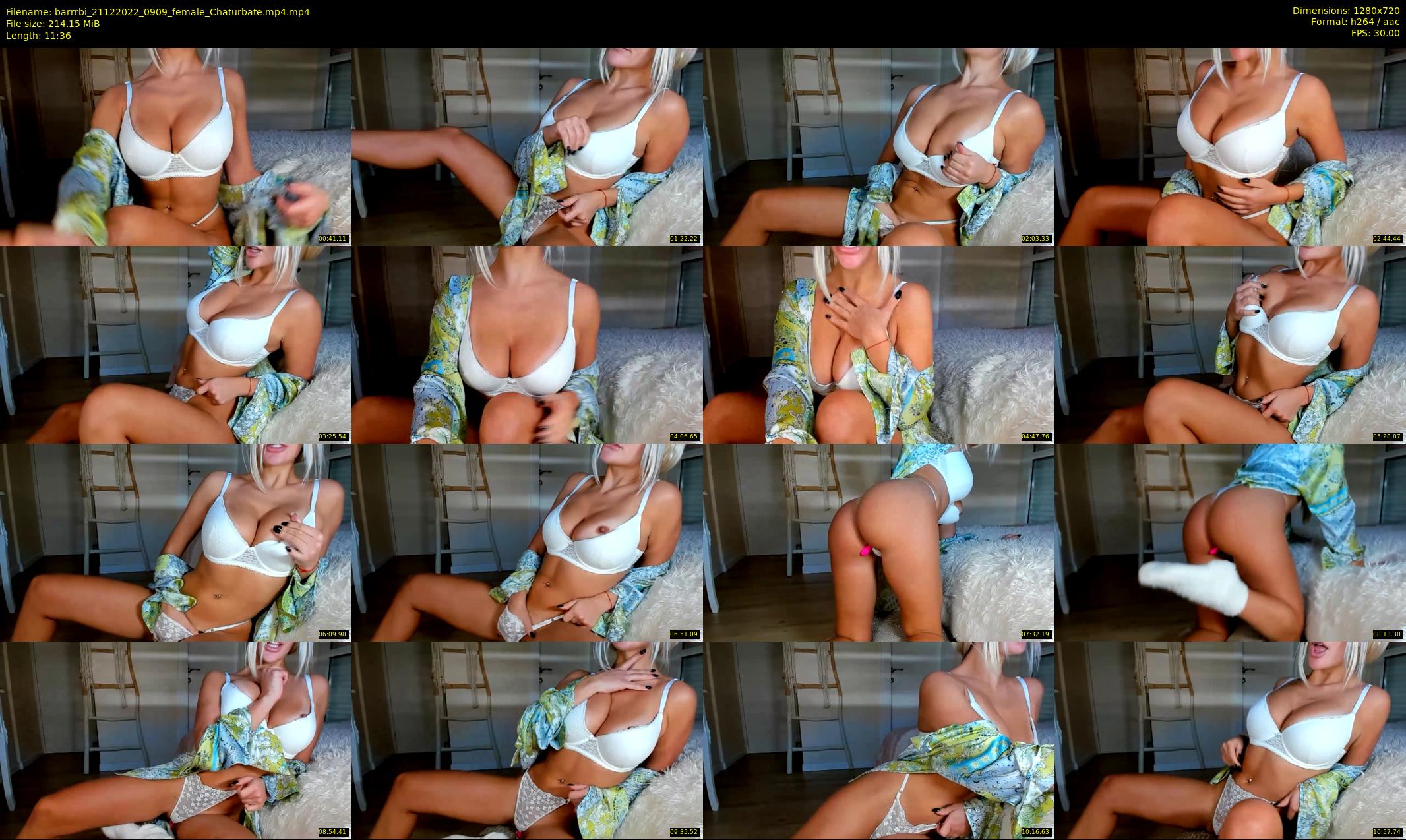 barrrbi — 12 minute Chaturbate female cam show recording, 720p, Dec 21, 2022