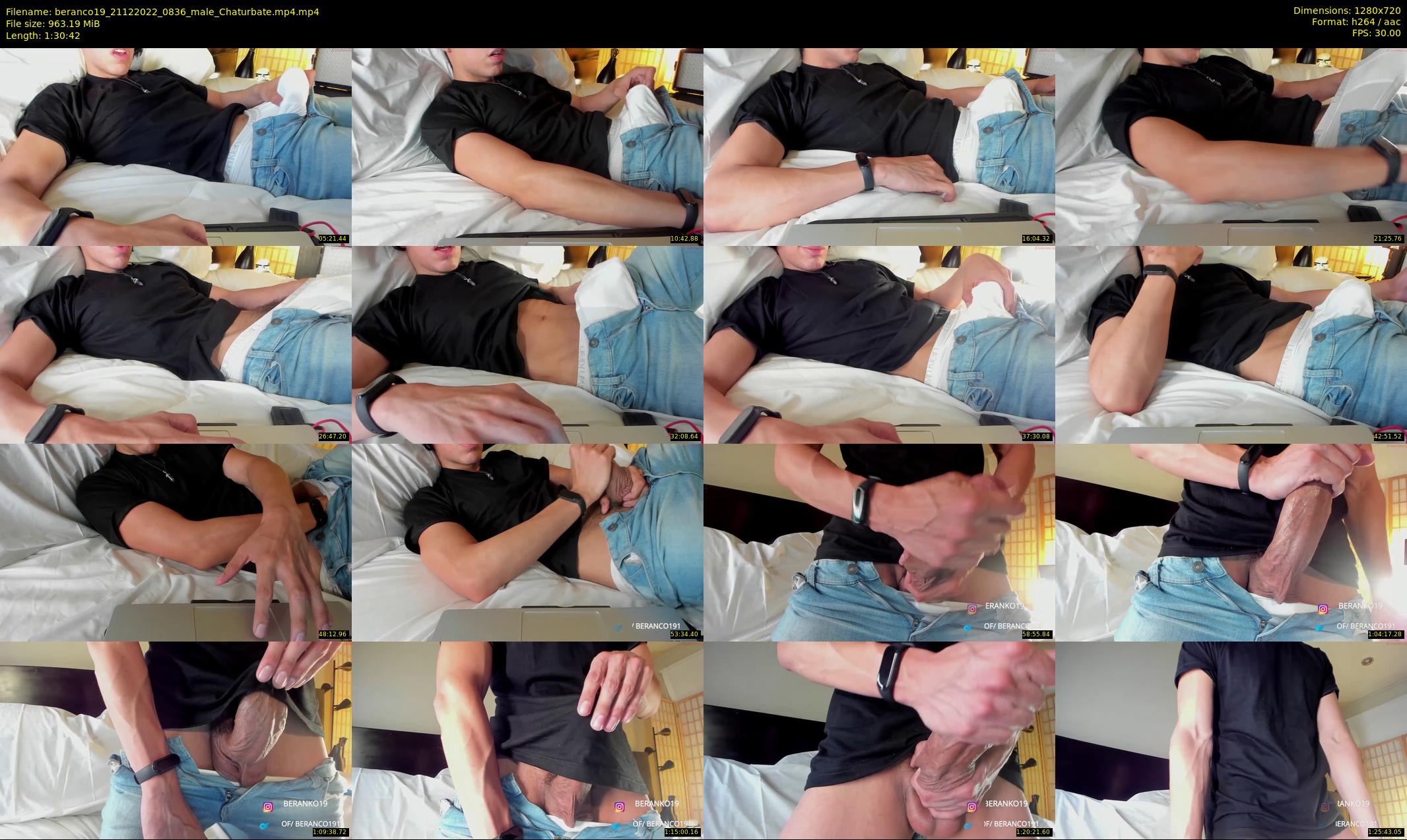 beranco19 — 91 minute Chaturbate male cam show recording, 720p, Dec 21, 2022