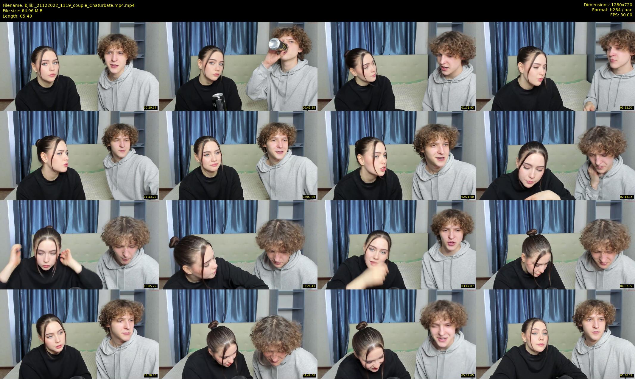 bjliki — 6 minute Chaturbate couple cam show recording, 720p, Dec 21, 2022