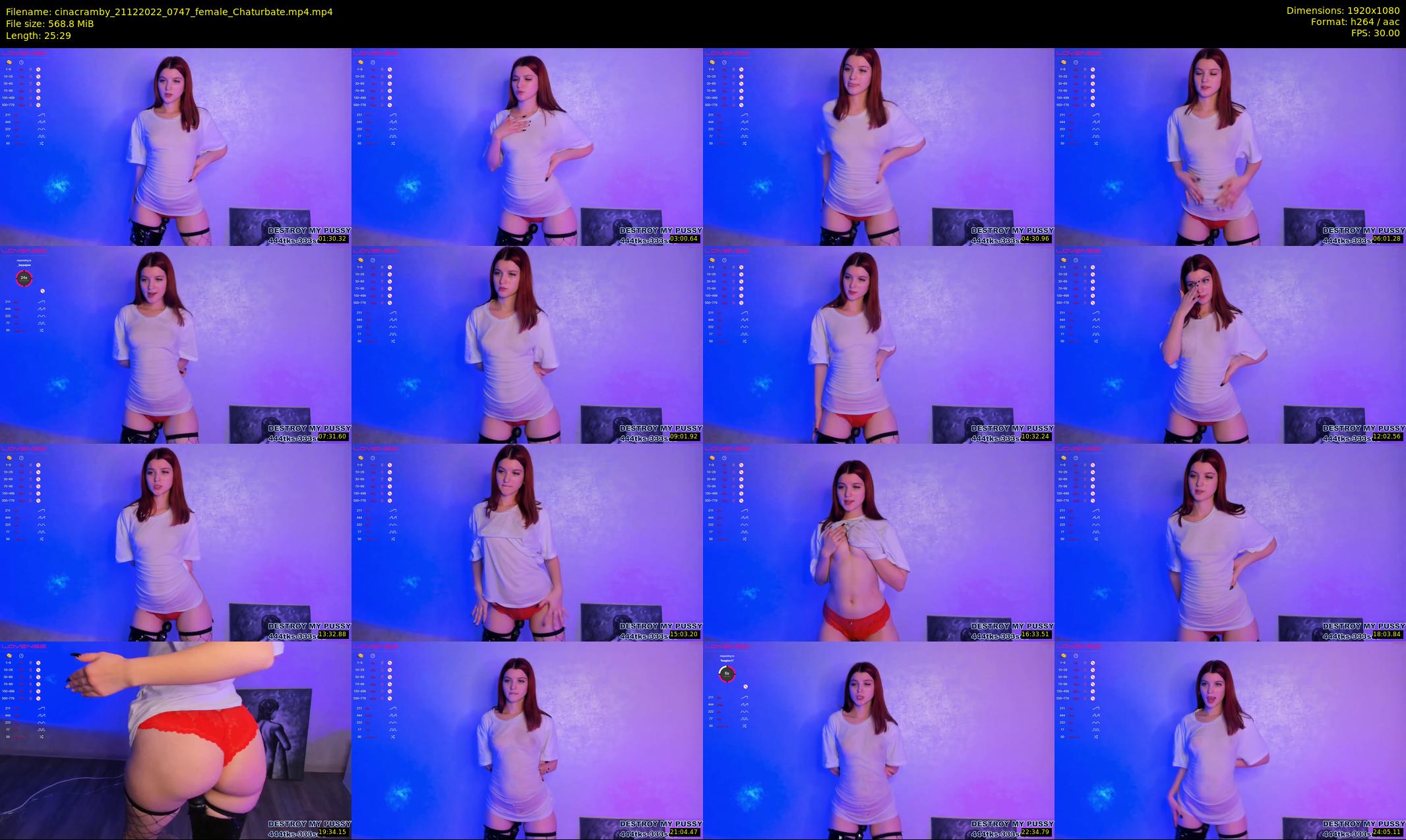 cinacramby — 26 minute Chaturbate female cam show recording, 1080p, Dec 21, 2022