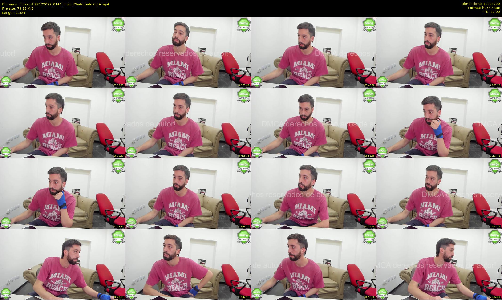 classied — 22 minute Chaturbate male cam show recording, 720p, Dec 22, 2022