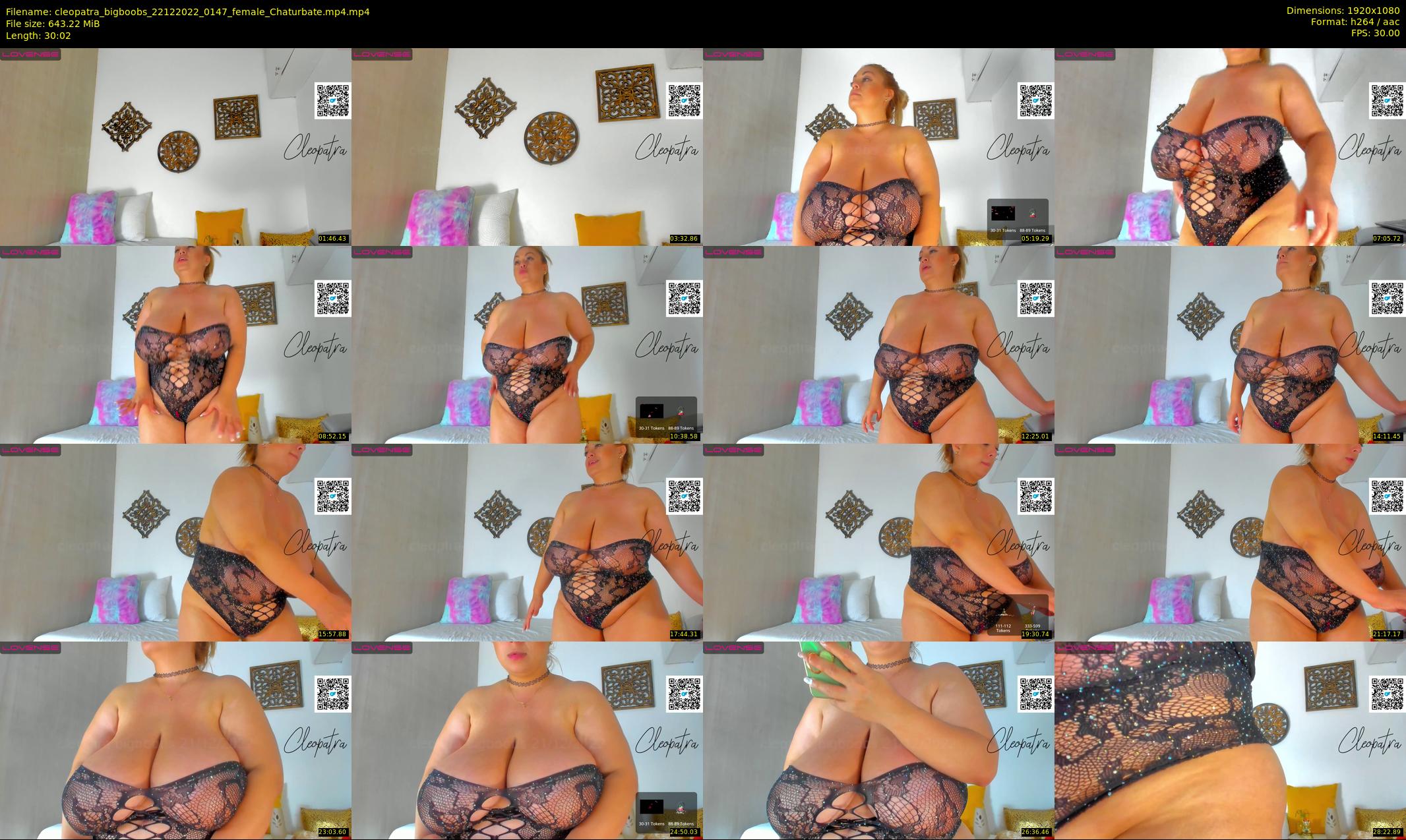 cleopatra_bigboobs — 31 minute Chaturbate female cam show recording, 1080p, Dec 22, 2022
