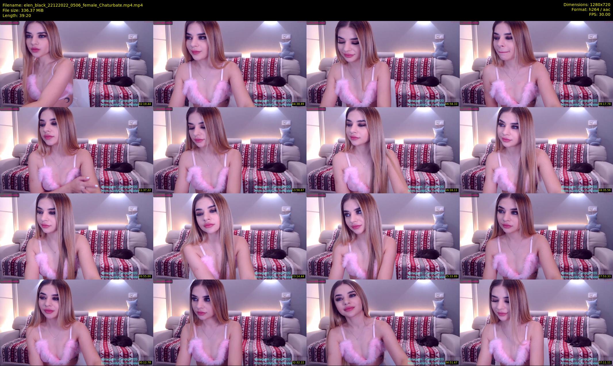 elen_black — 40 minute Chaturbate female cam show recording, 720p, Dec 22, 2022
