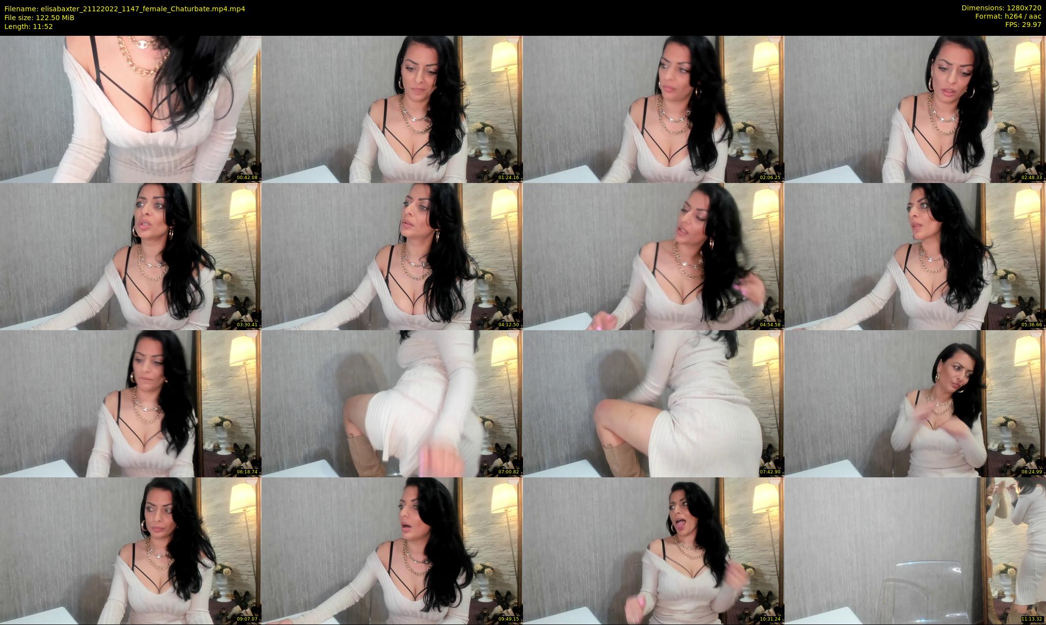 elisabaxter — 12 minute Chaturbate female cam show recording, 720p, Dec 21, 2022